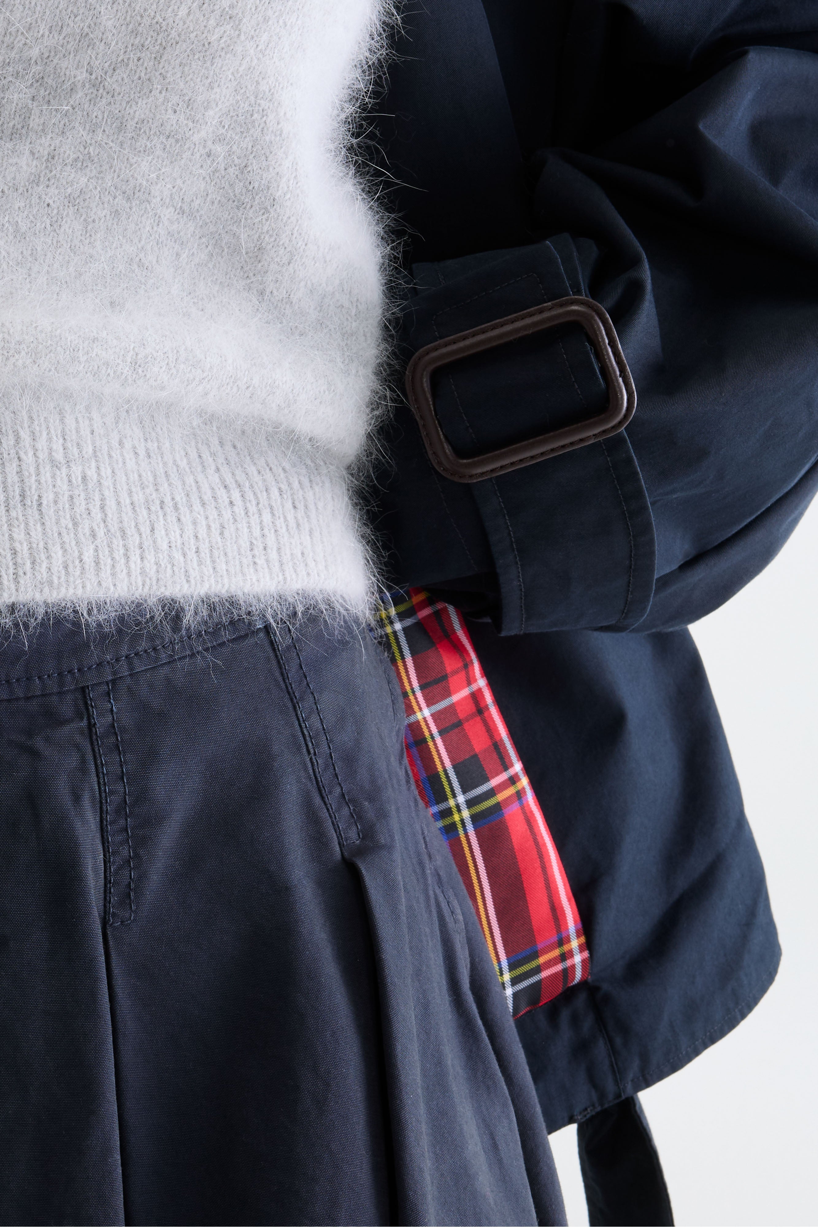 Helina korte trenchcoat (261 / W / NAVY)