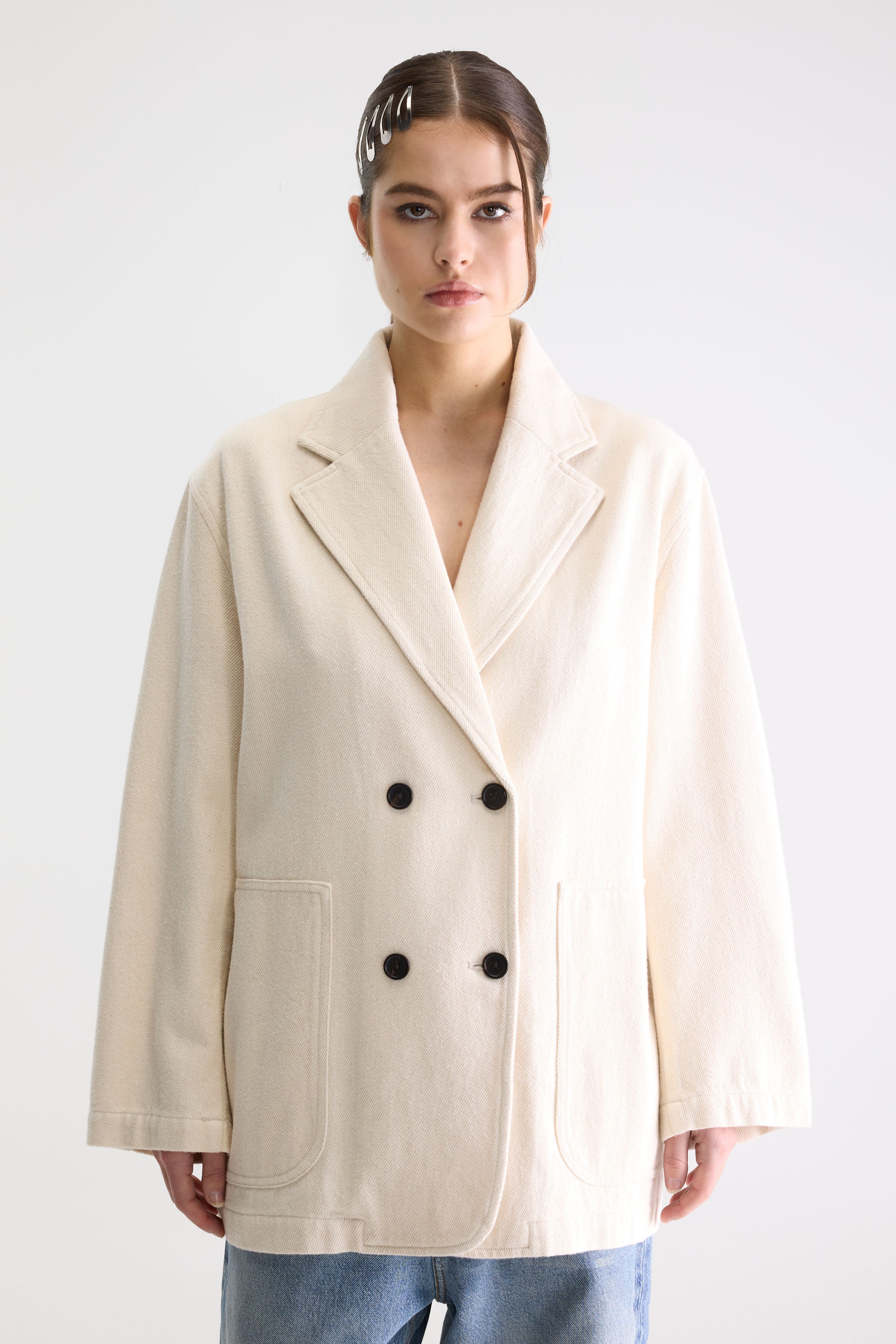 Jazzy Relaxed Blazer - Natural For Women | Bellerose