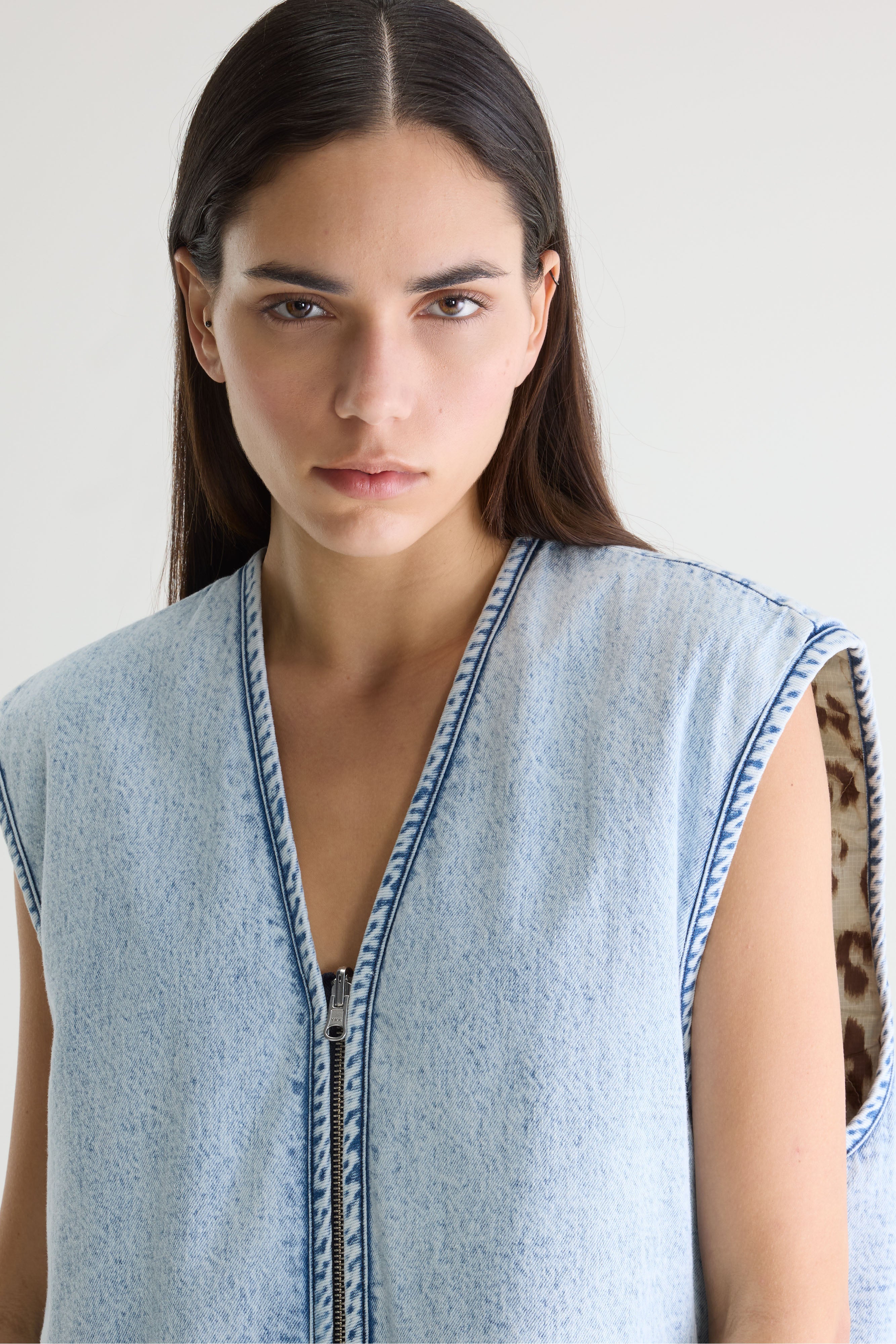 Joannie Sleeveless Jacket - Cord / Cream / Rafia For Women | Bellerose