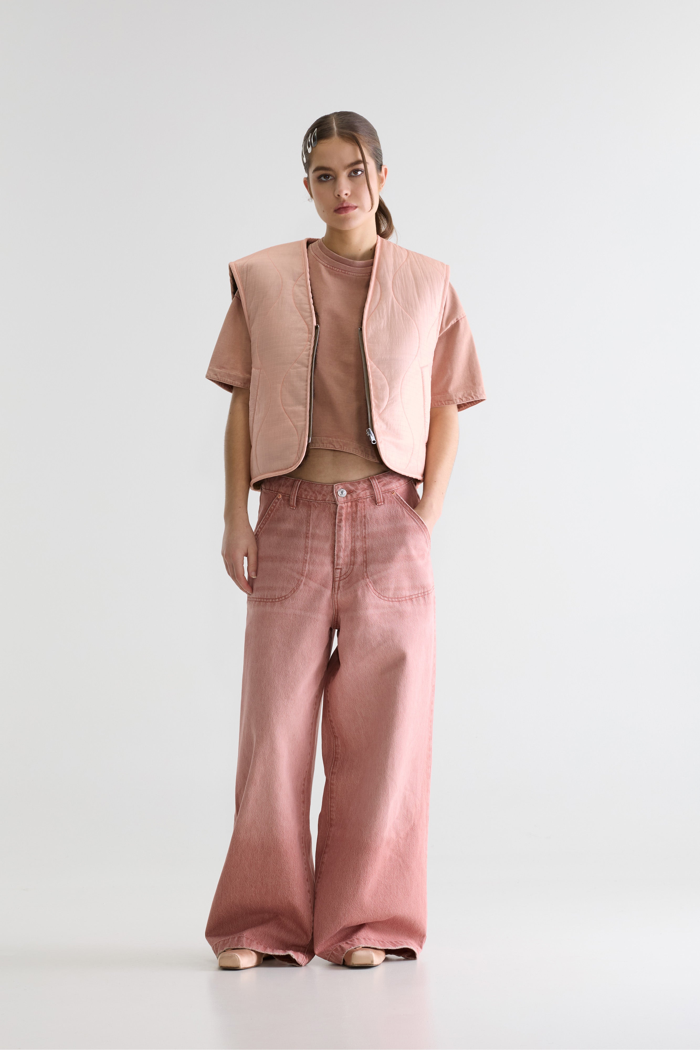 Joannie sleeveless jacket (261 / W / BABE)