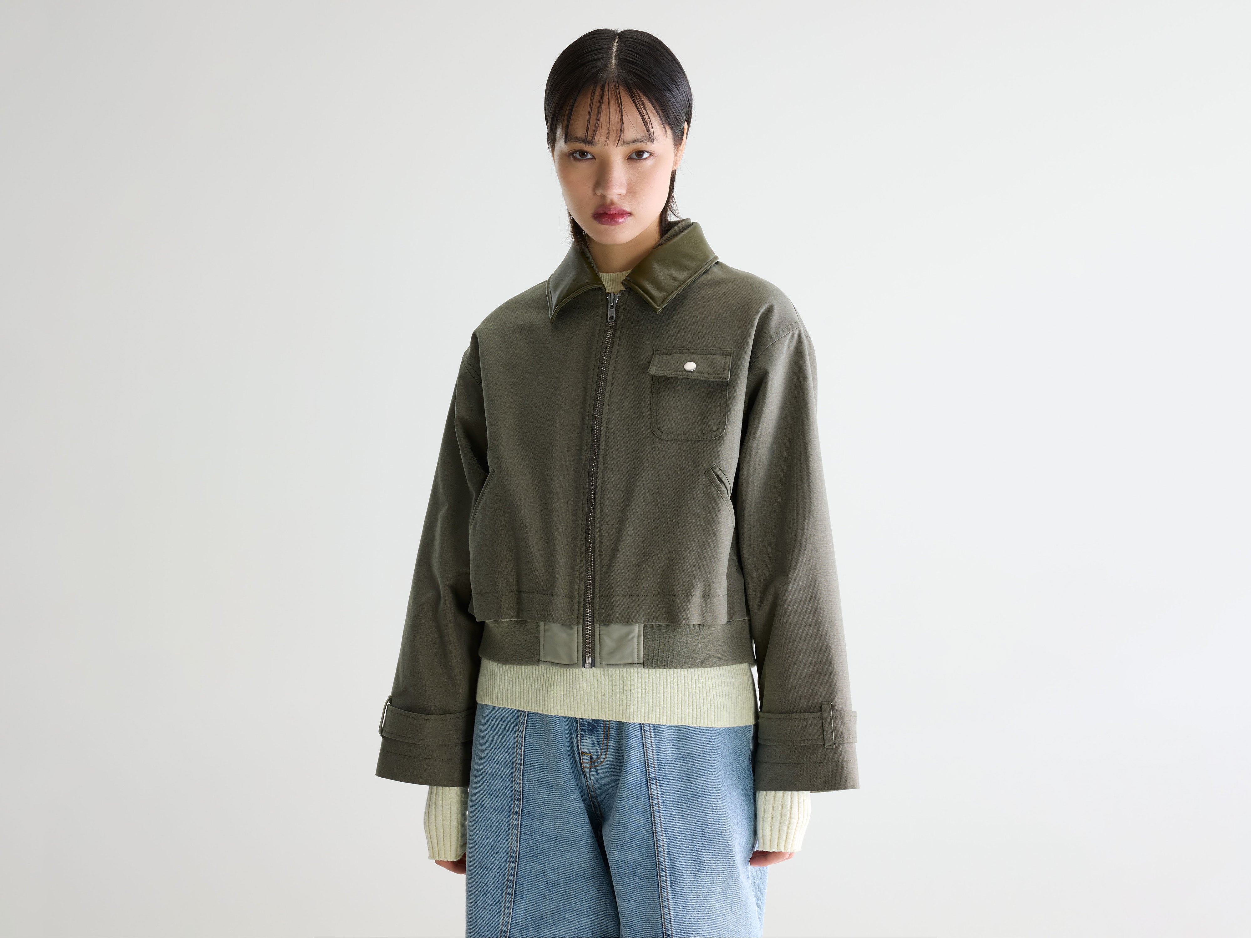 Jenner relaxed jacket (261 / W / SAGE)