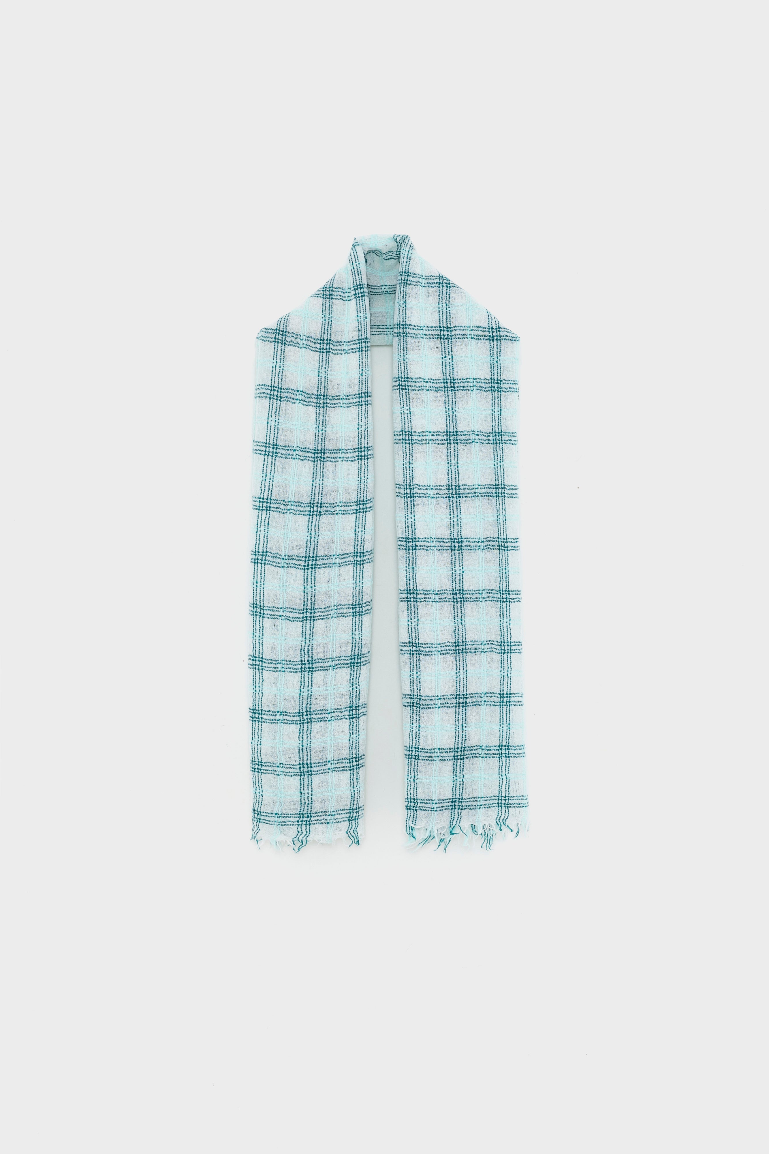 Sovy Checked Scarf - Iceberg / Lotus / Mystic For Women | Bellerose