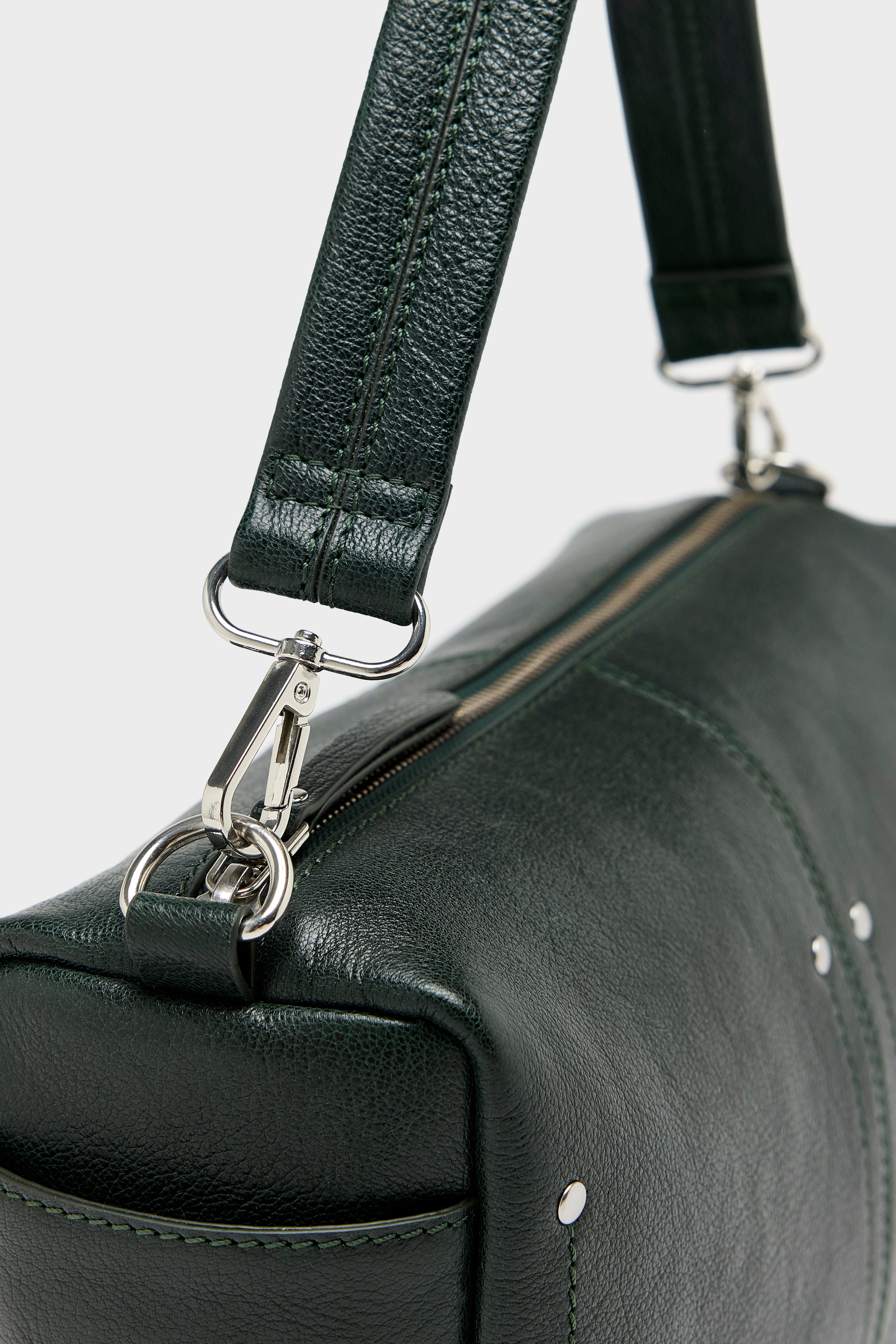 Duol leather handbag (261 / W / BOTTLE)