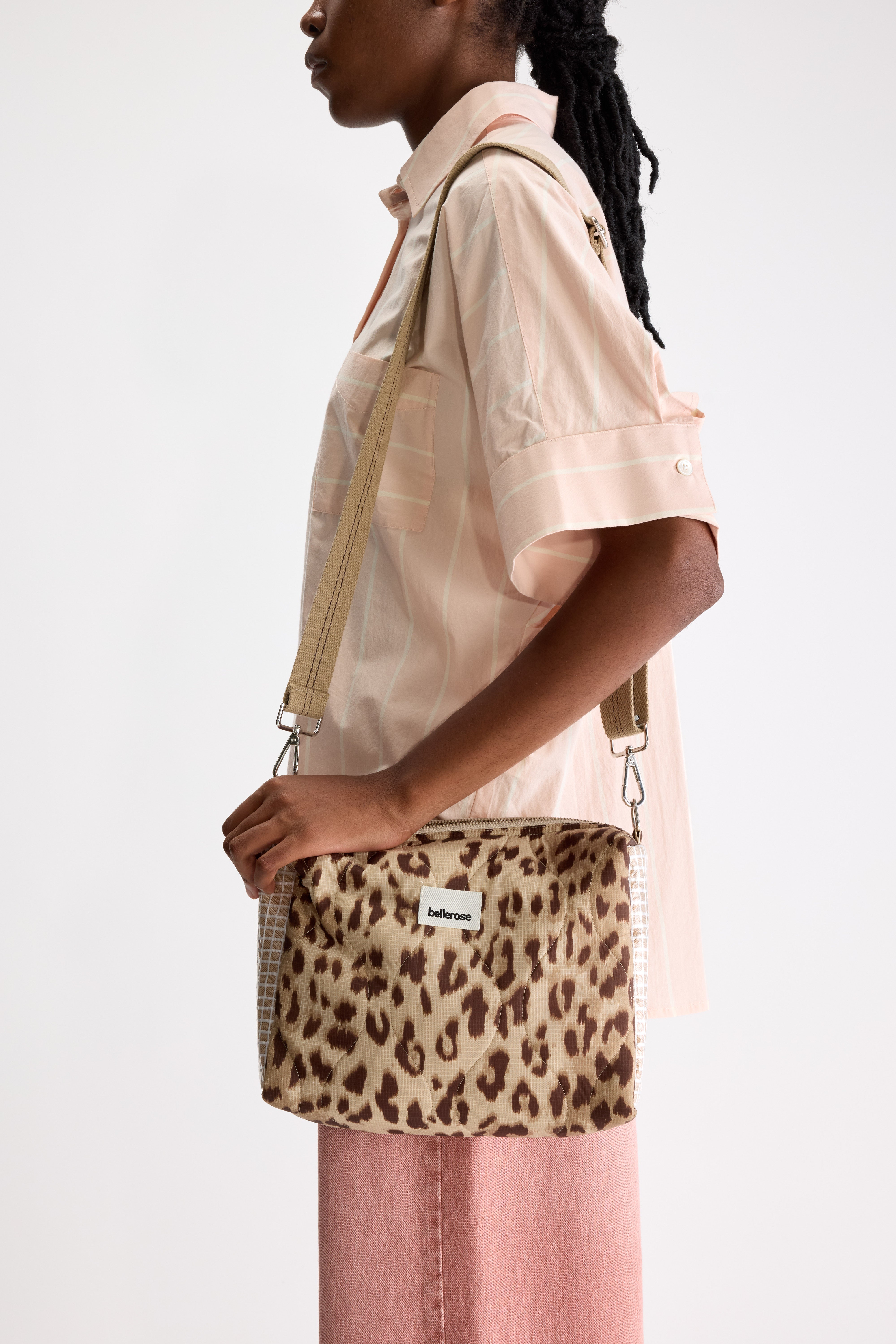 Hobel Crossbody Bag - Cord / Cream / Rafia For Women | Bellerose