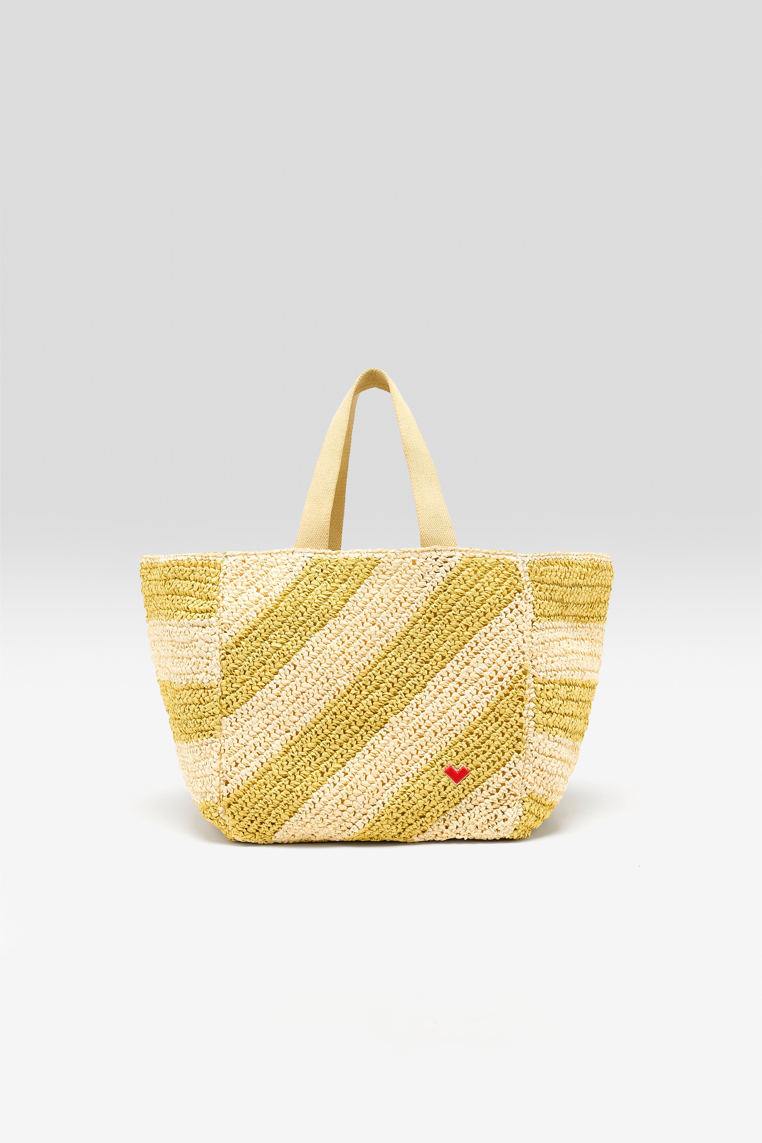 Ibias Large Handbag - Cream / Lemon / Poppy For Women | Bellerose