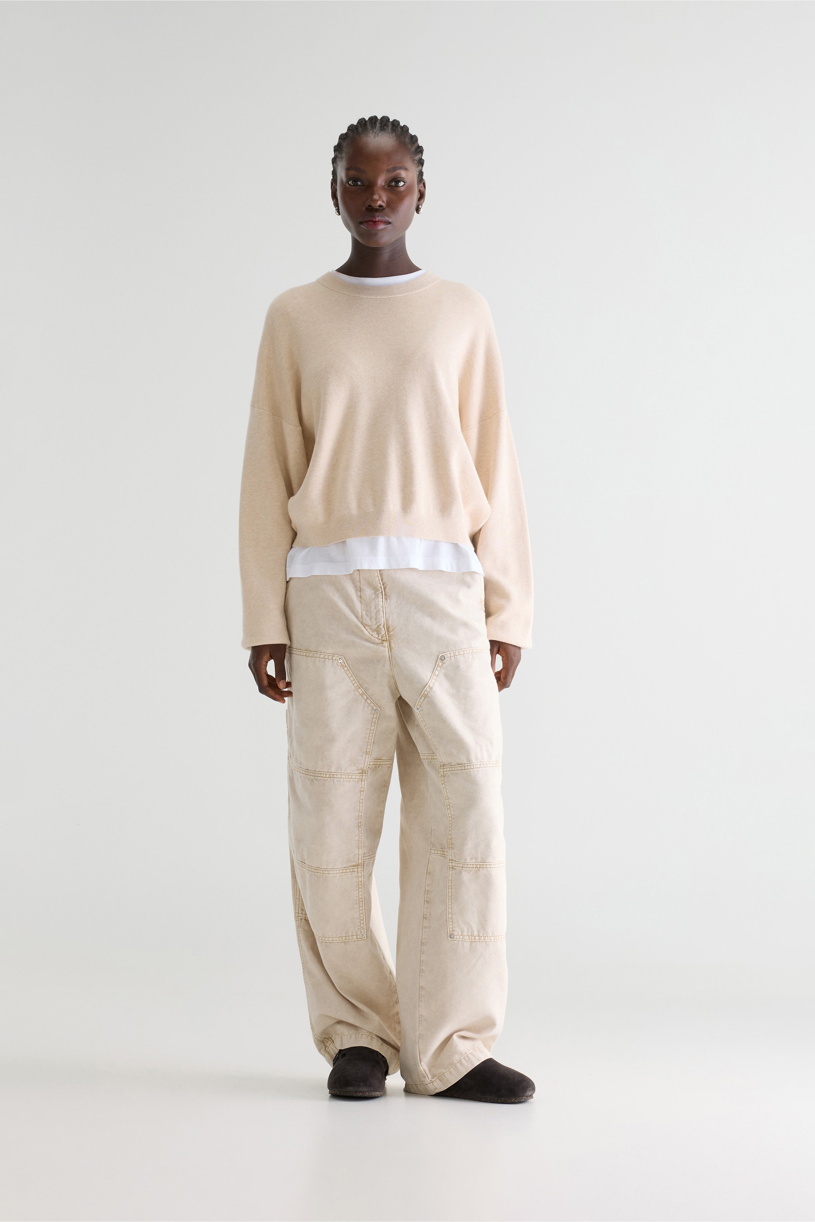 Angum Relaxed Sweater - Oatmeal For Women | Bellerose