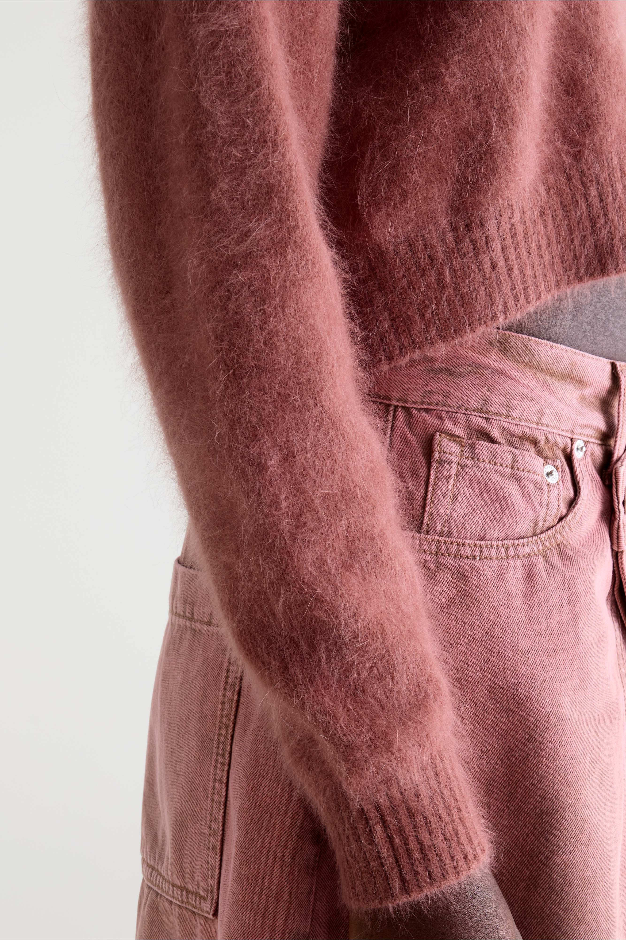 Datco angora-blend cardigan (261 / W / MAHOGANY)