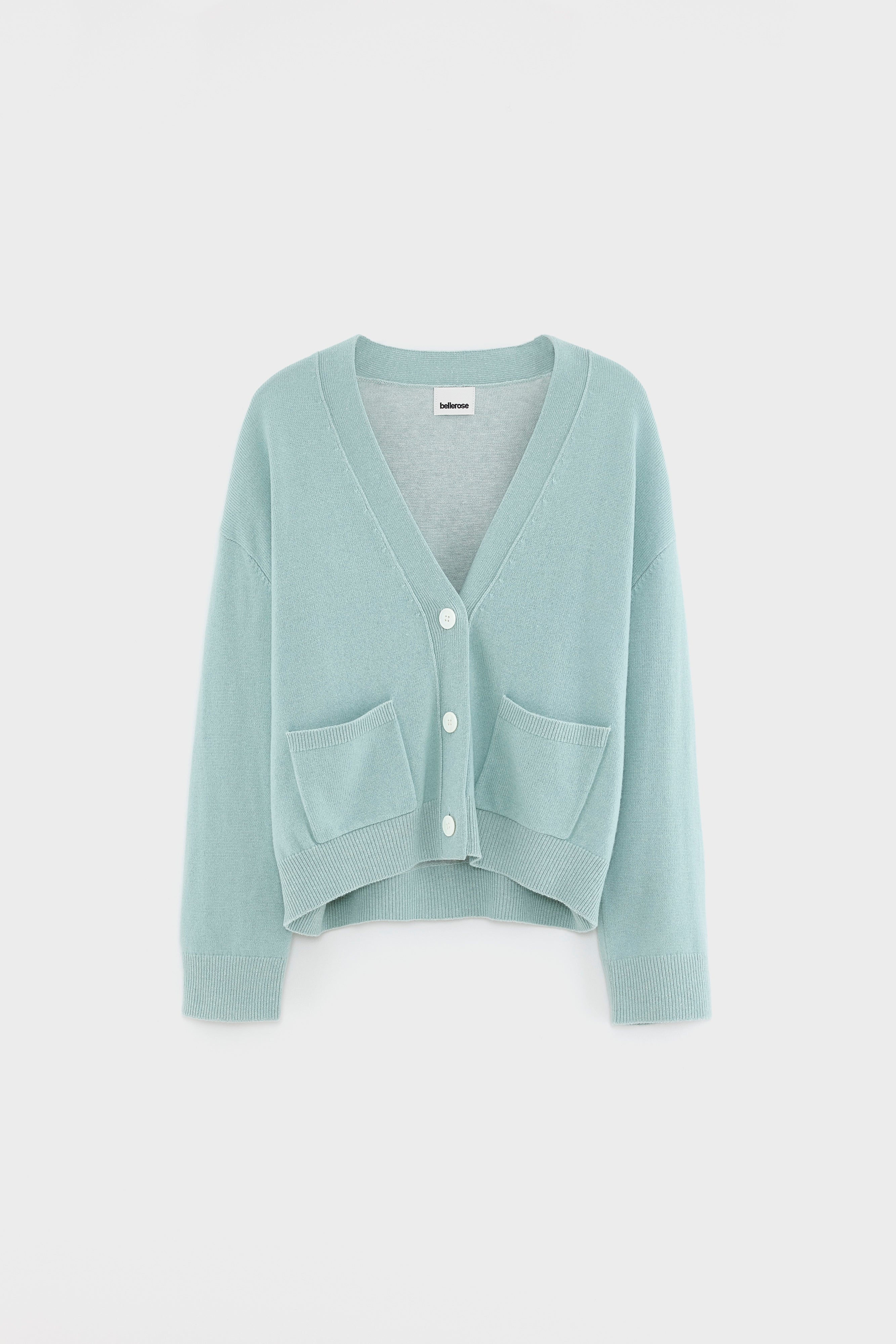 Gakkin boxy cardigan (261 / W / JADEITE)