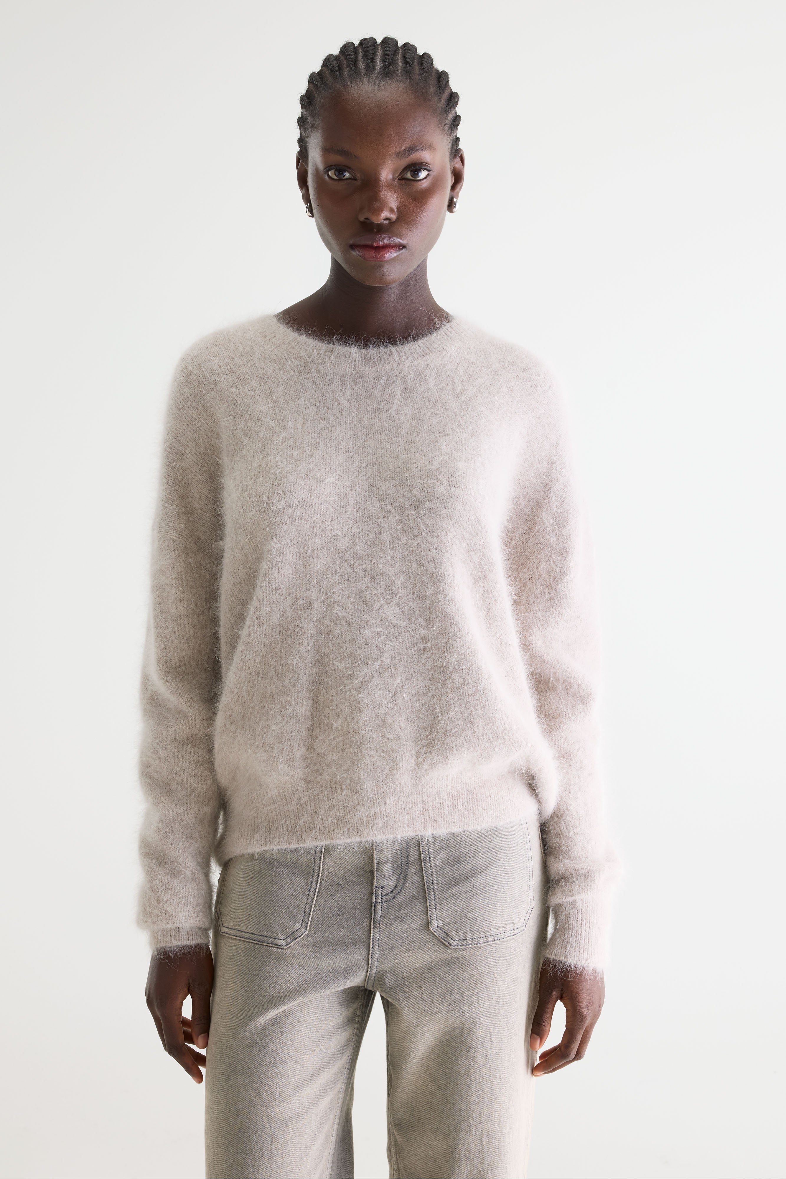 Datus Angora-blend Sweater - Light grey For Women | Bellerose
