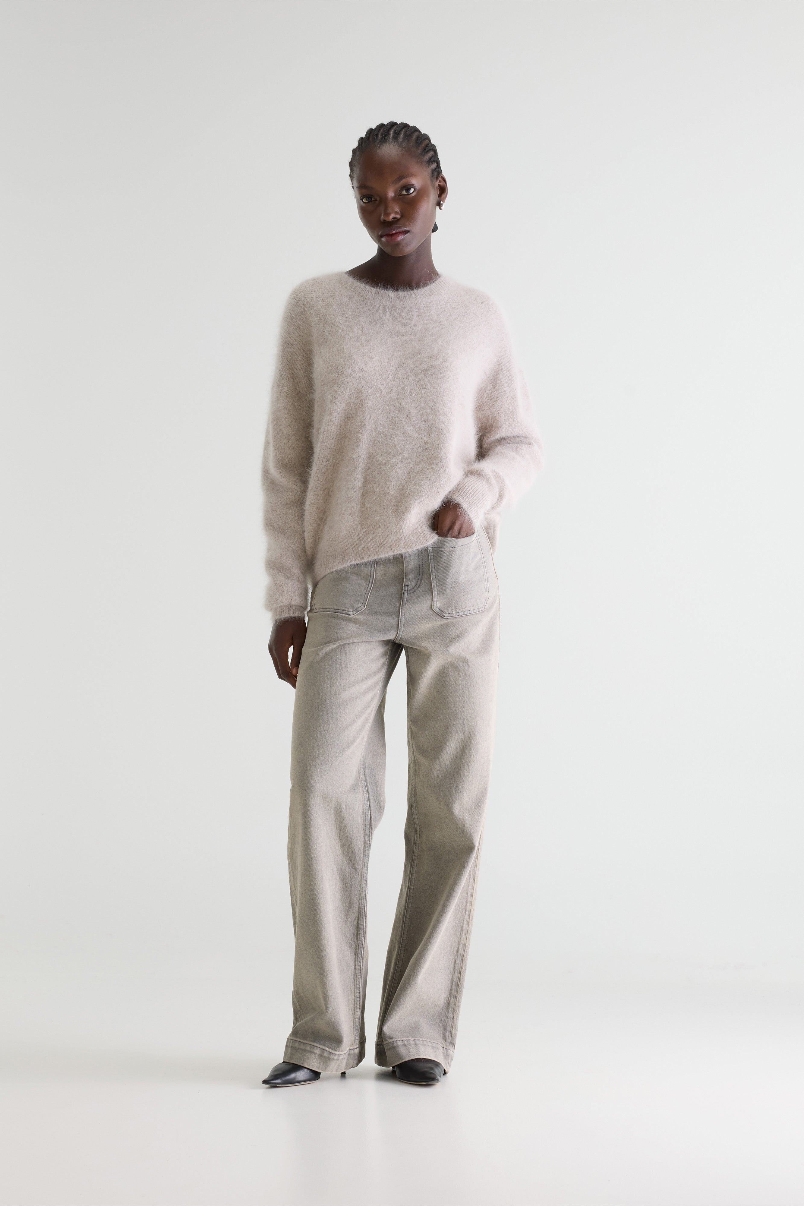 Pull en angora Datus (261 / W / LIGHT GREY)