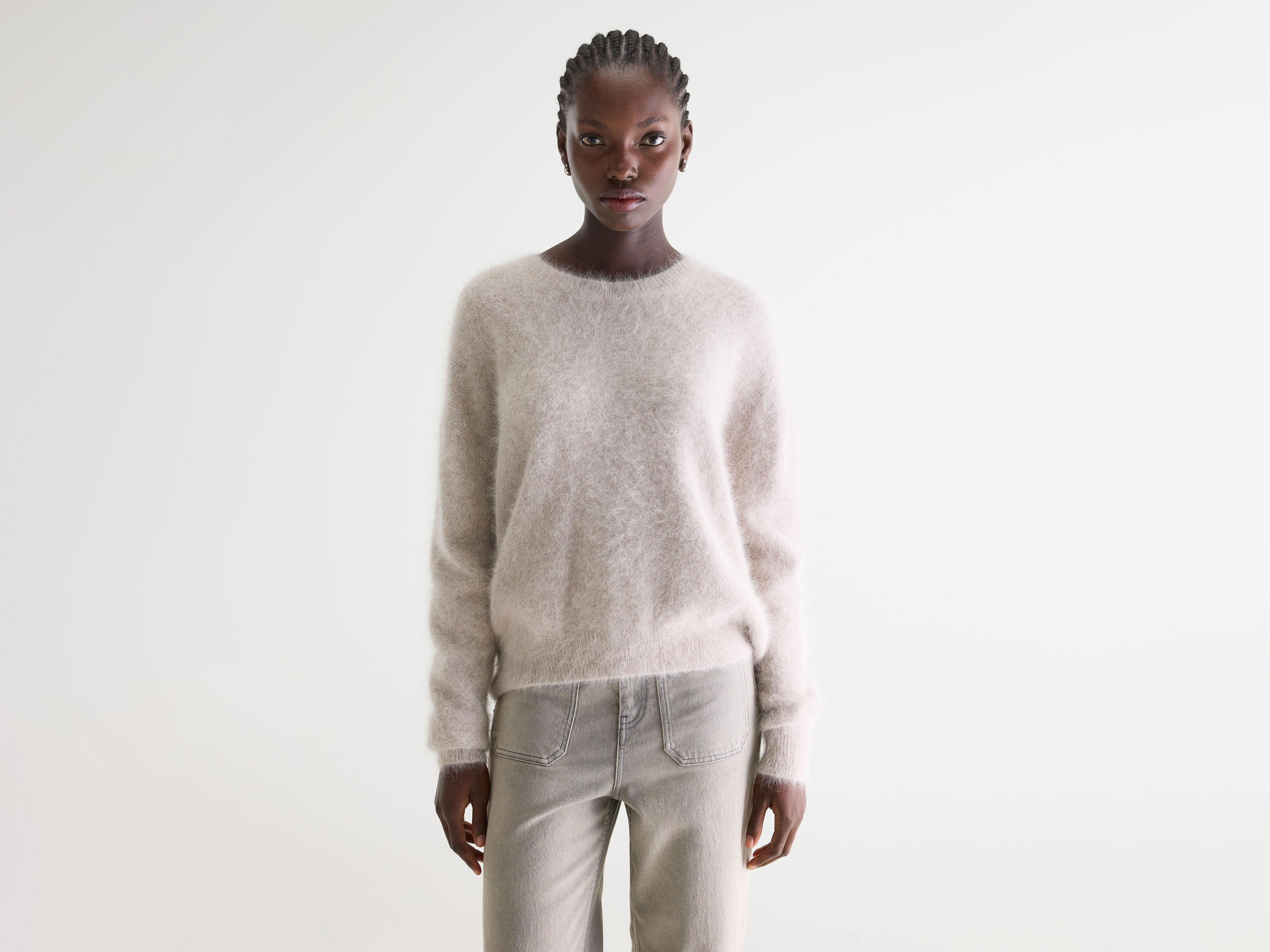 Pull en angora Datus (261 / W / LIGHT GREY)
