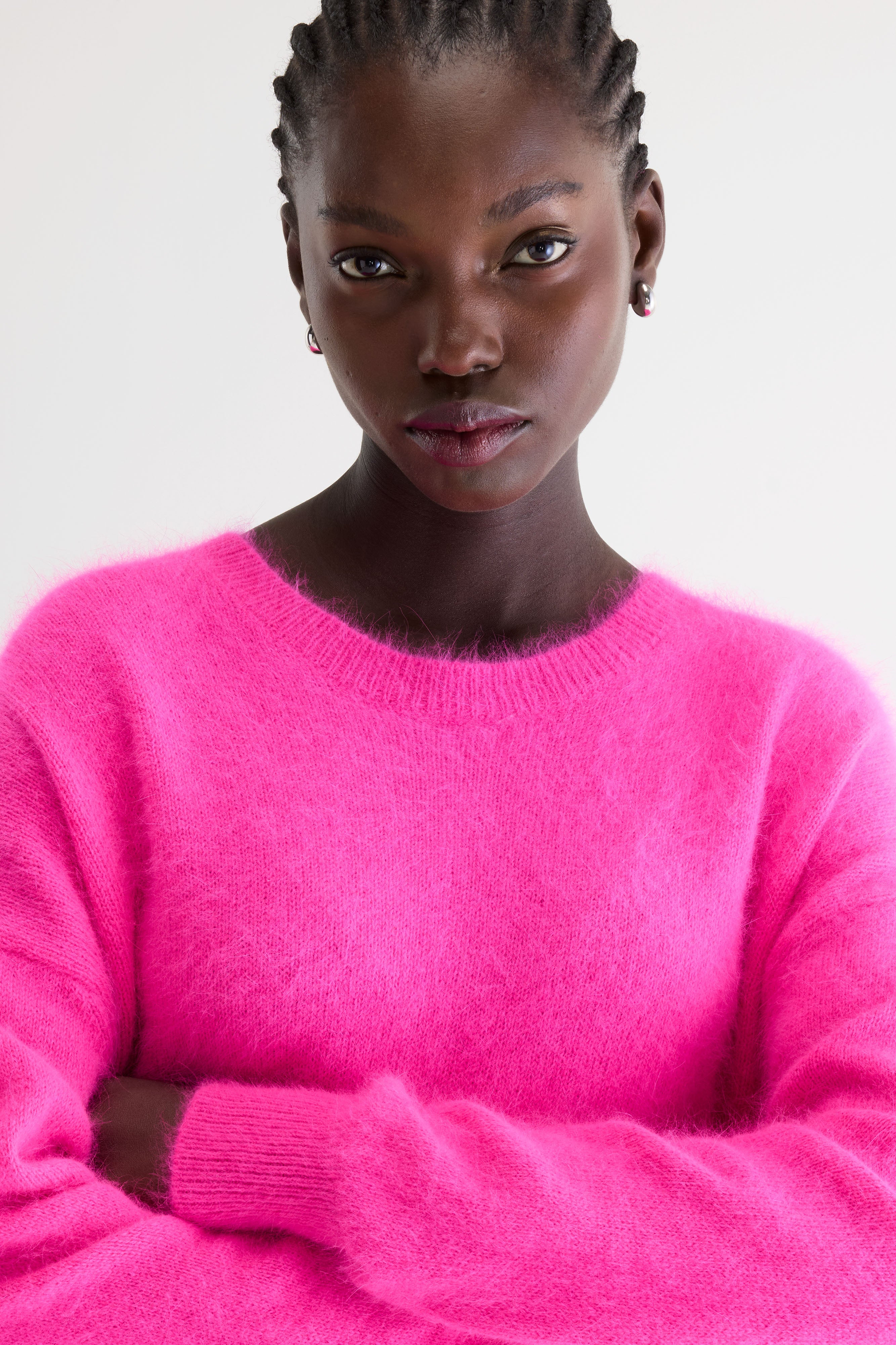 Datus angora-blend sweater (261 / W / FLUO PINK)