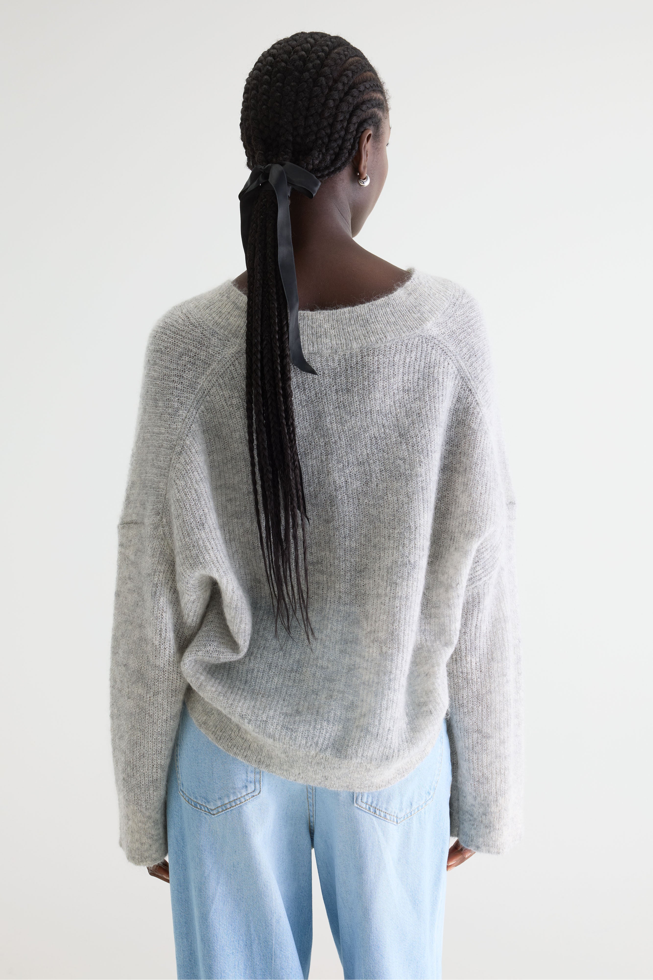 Pull col V Arco (261 / W / LIGHT GREY)