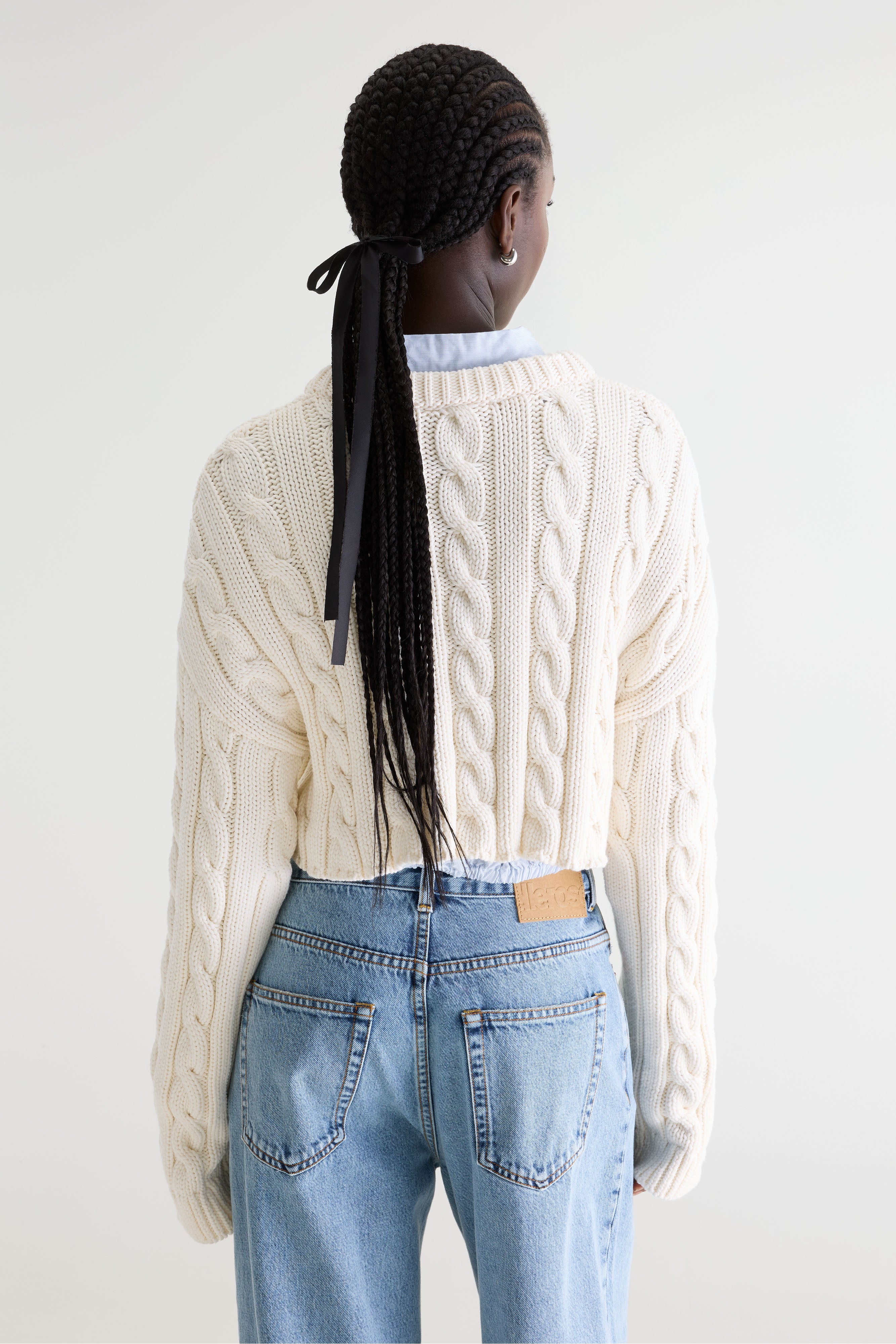 Ler Cable-knit Sweater - Off white For Women | Bellerose