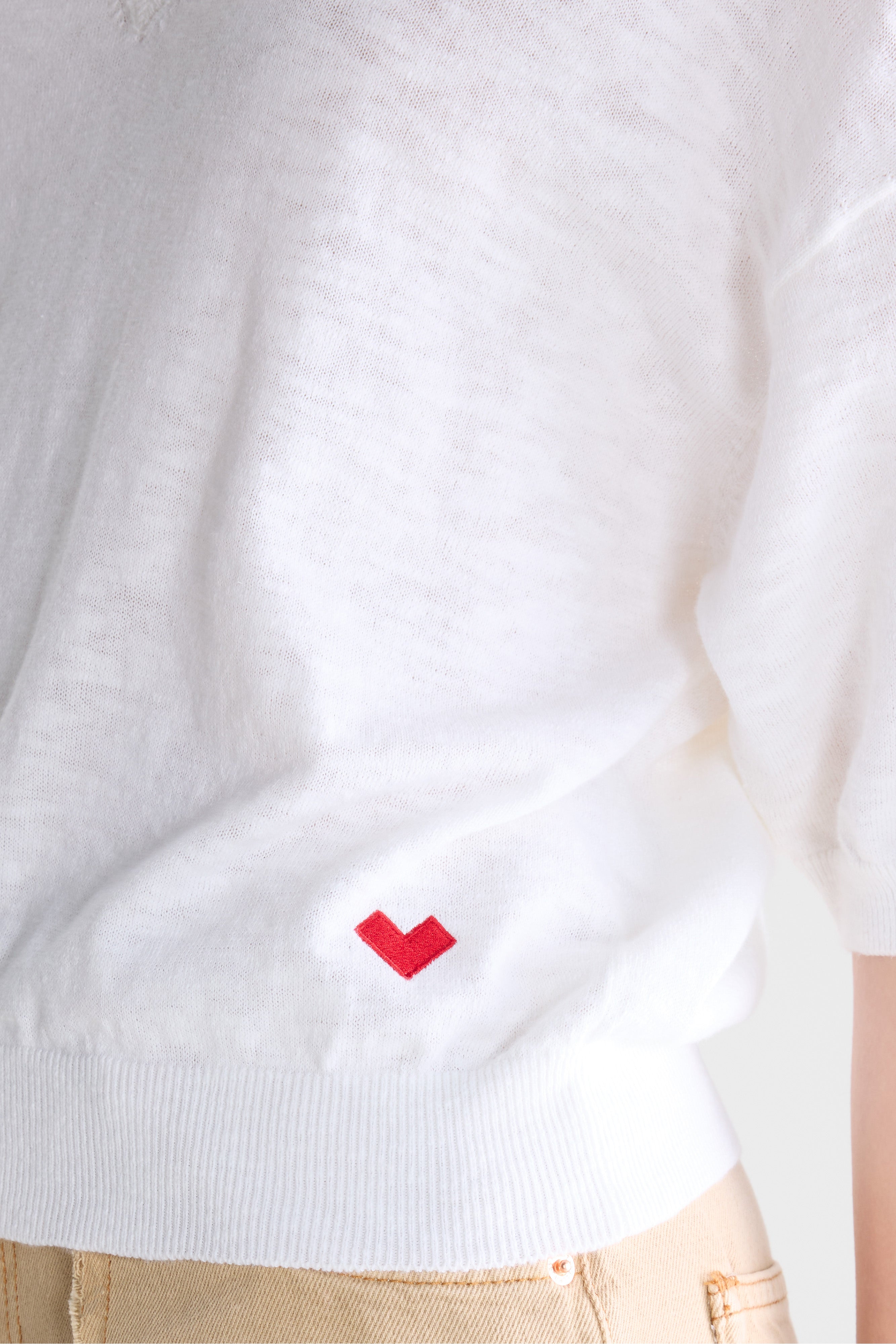 Dadif v-neck sweater (261 / W / WHITE)