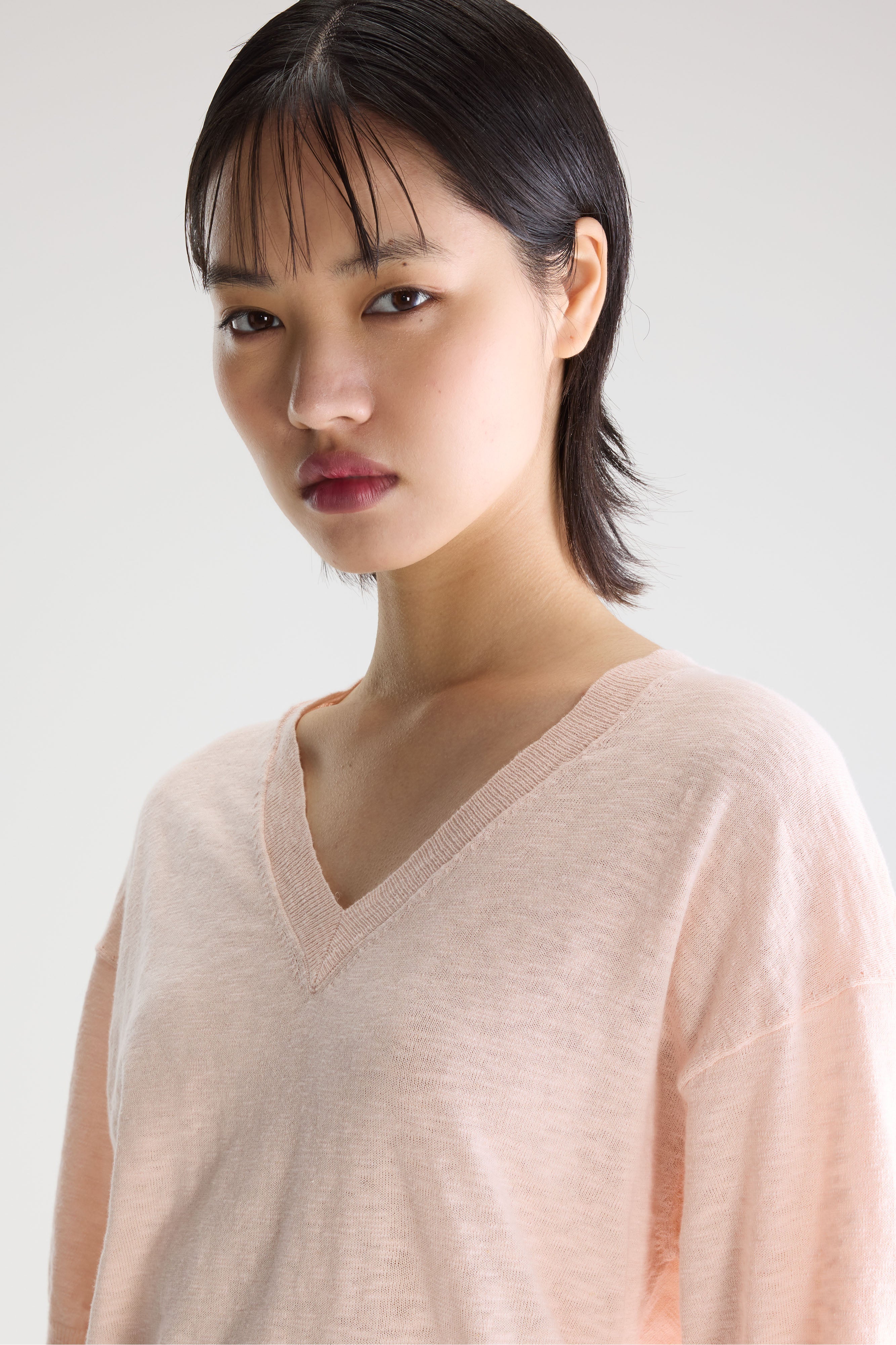 Dadif v-neck sweater (261 / W / BABE)