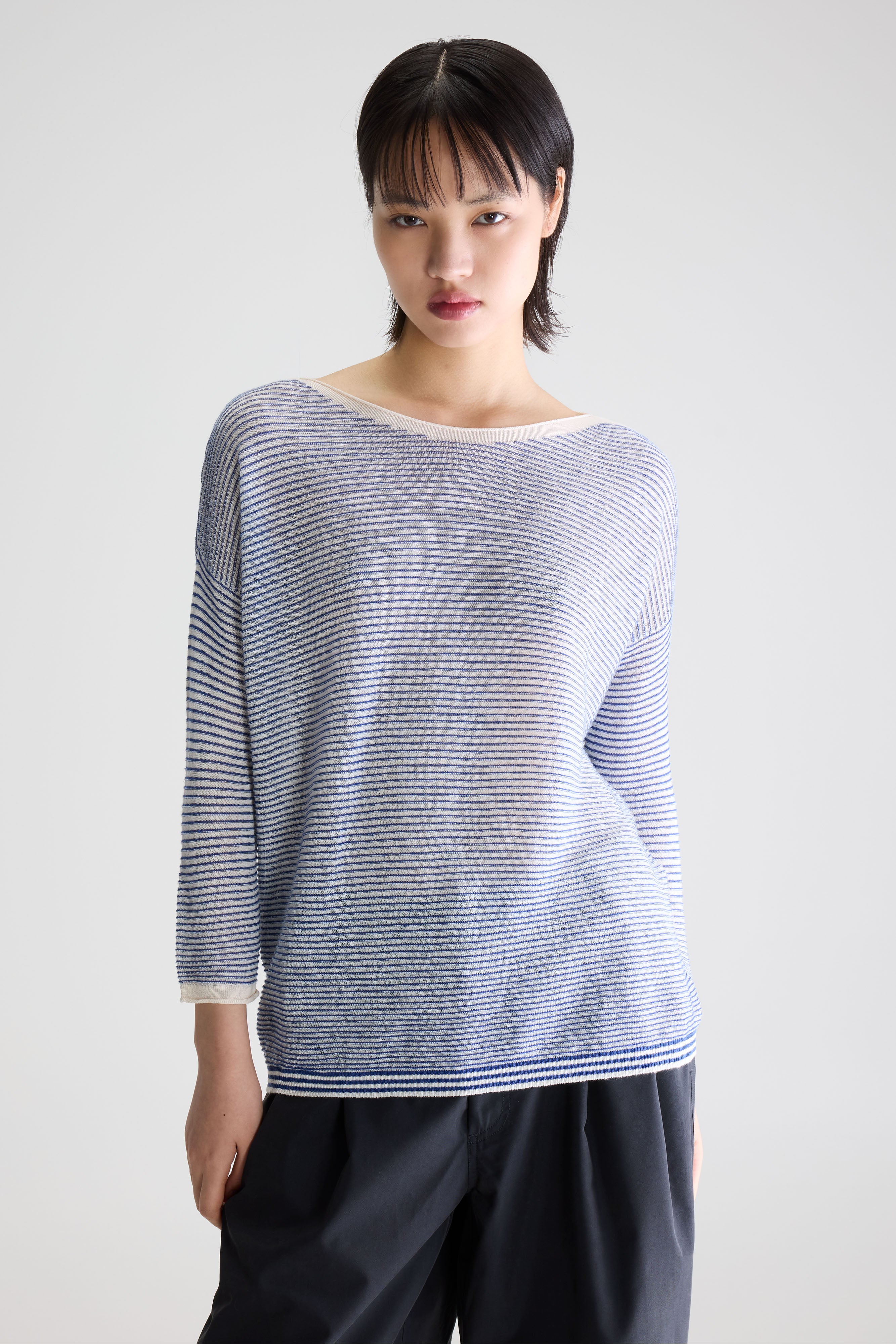 Neep Boat-neck Sweater - Ecru / Natural / Worker For Women | Bellerose