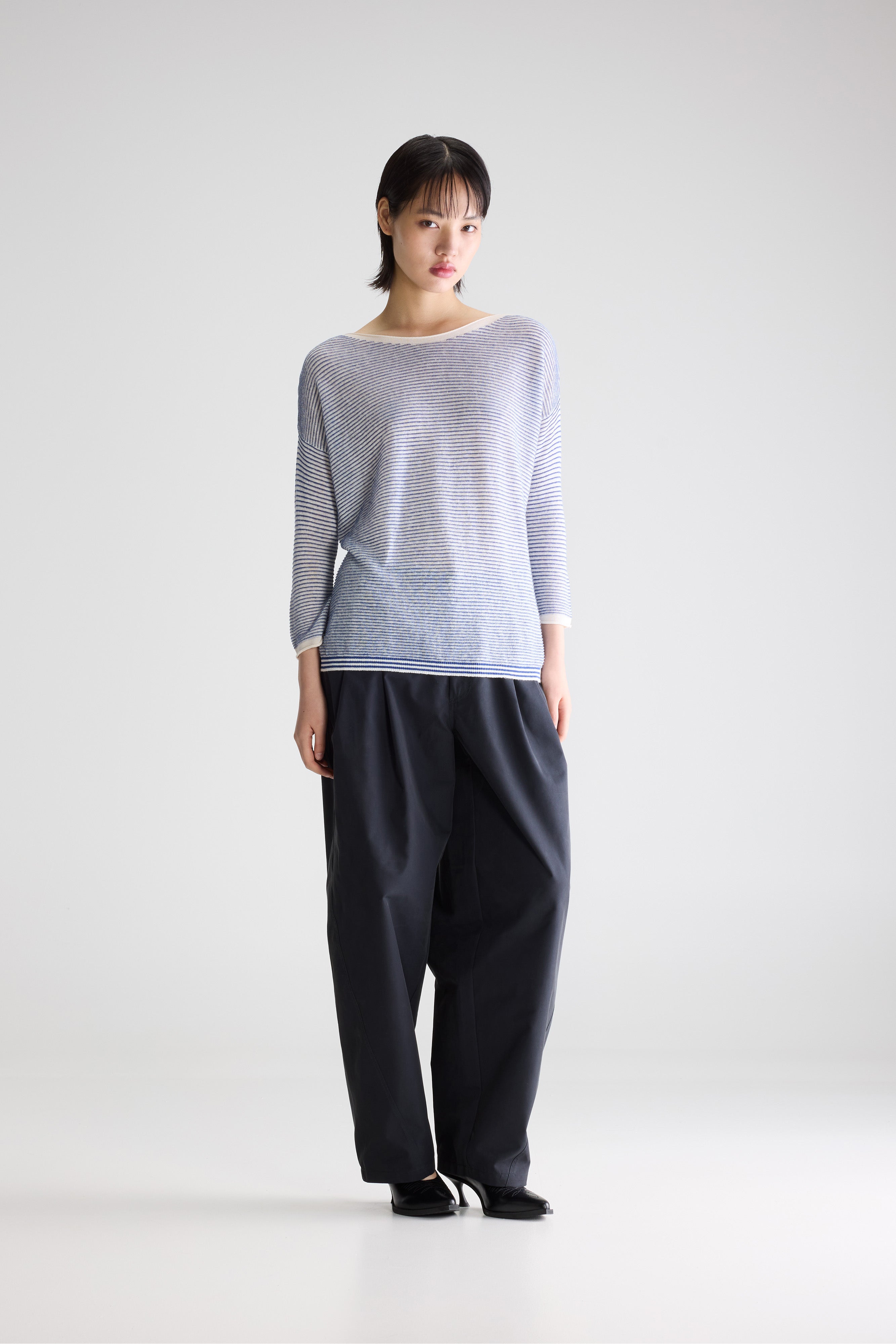 Neep Boat-neck Sweater - Ecru / Natural / Worker For Women | Bellerose