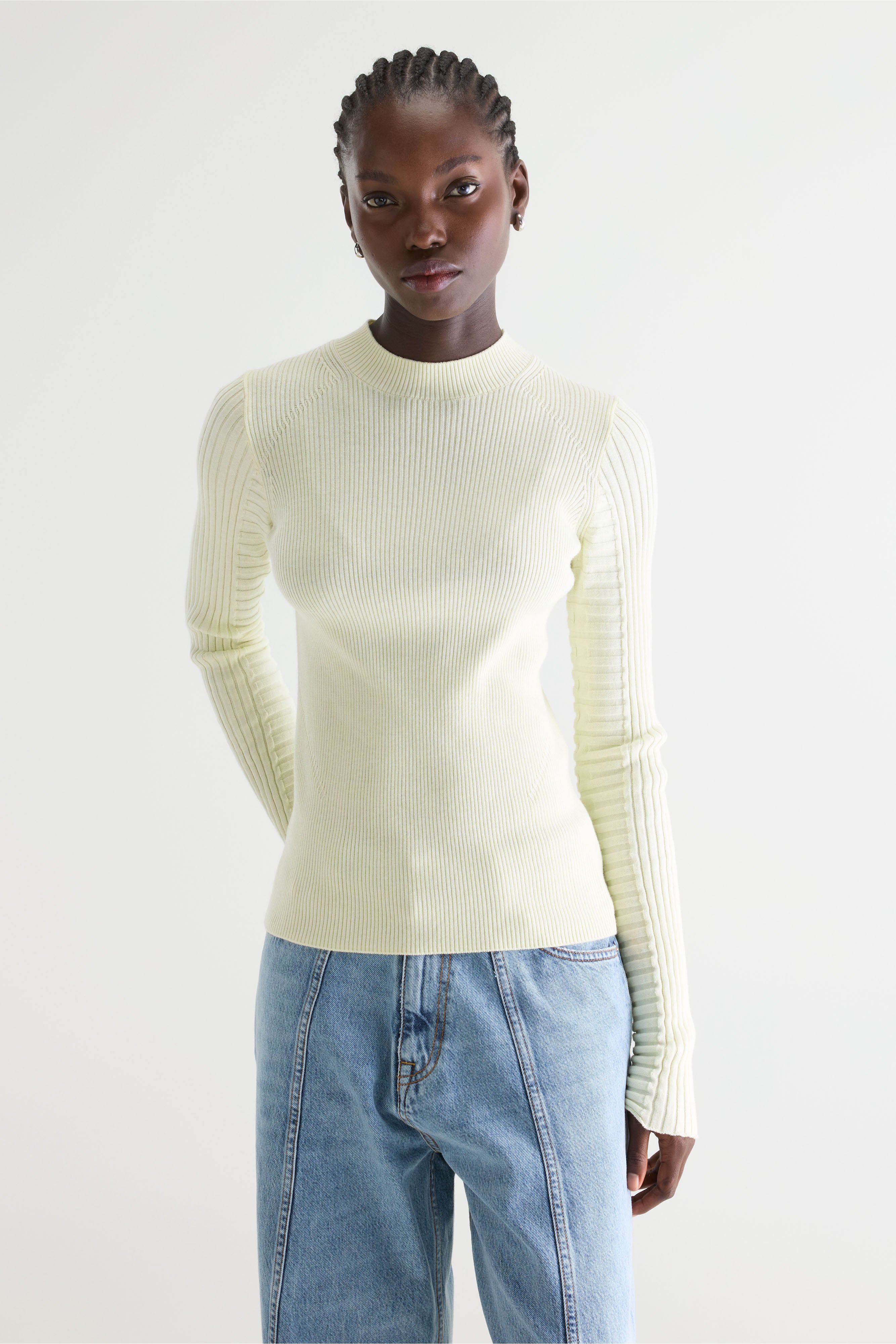 Aduard Slim Sweater - Limelight For Women | Bellerose