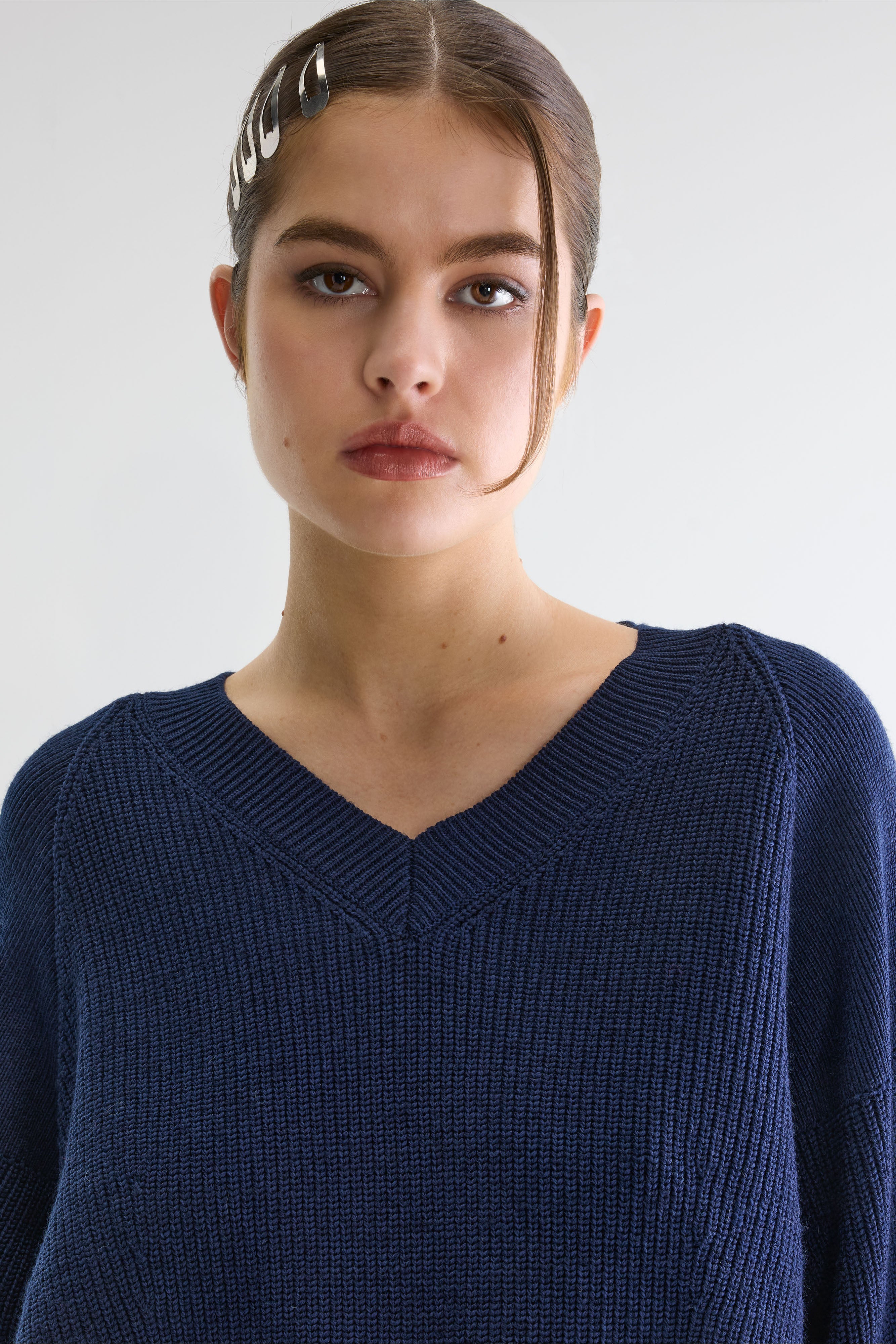 Aoth Cropped Sweater - Navy For Women | Bellerose
