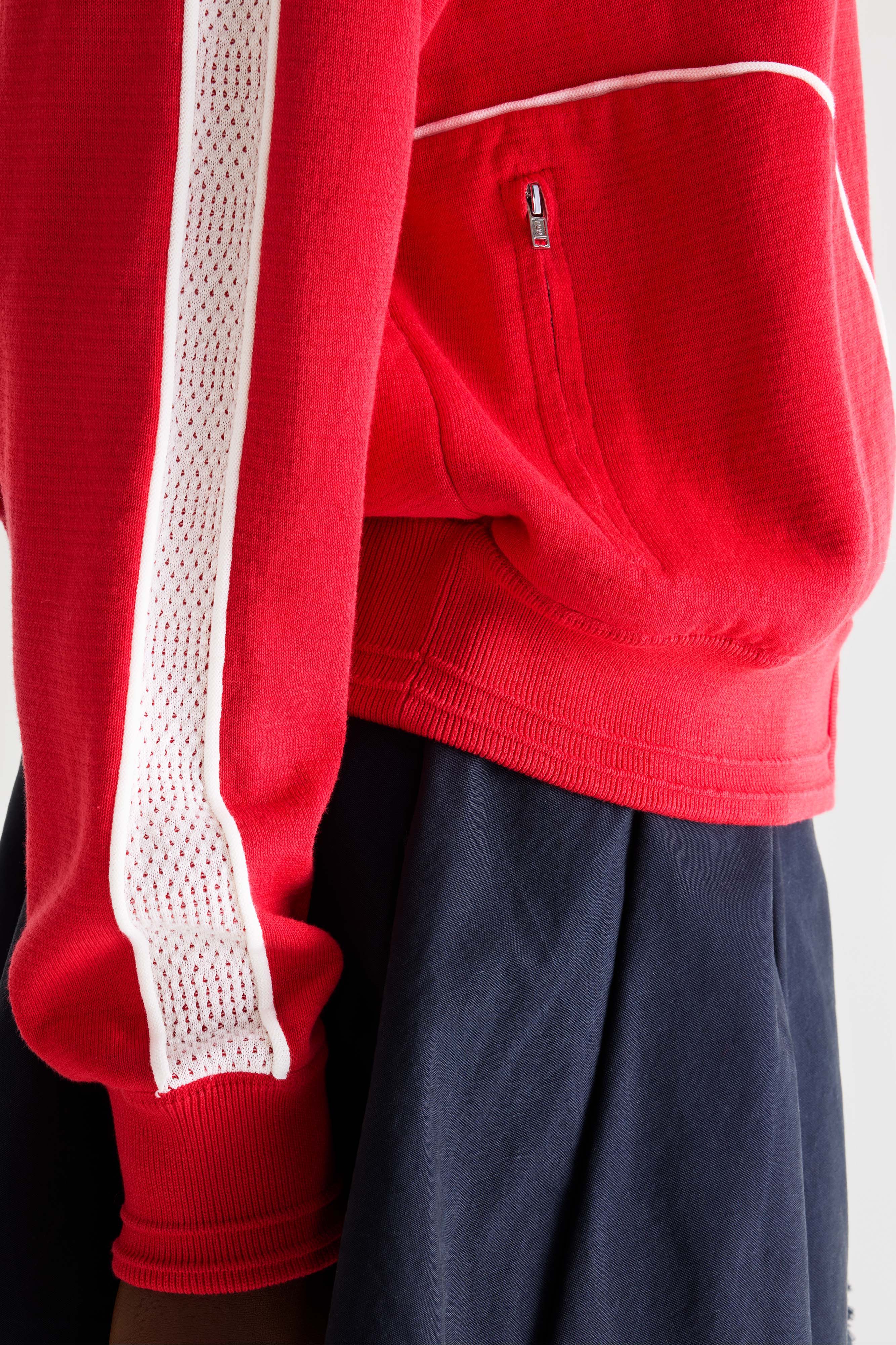 Dasy sweatshirt met ritssluiting (261 / W / MASSAI RED)