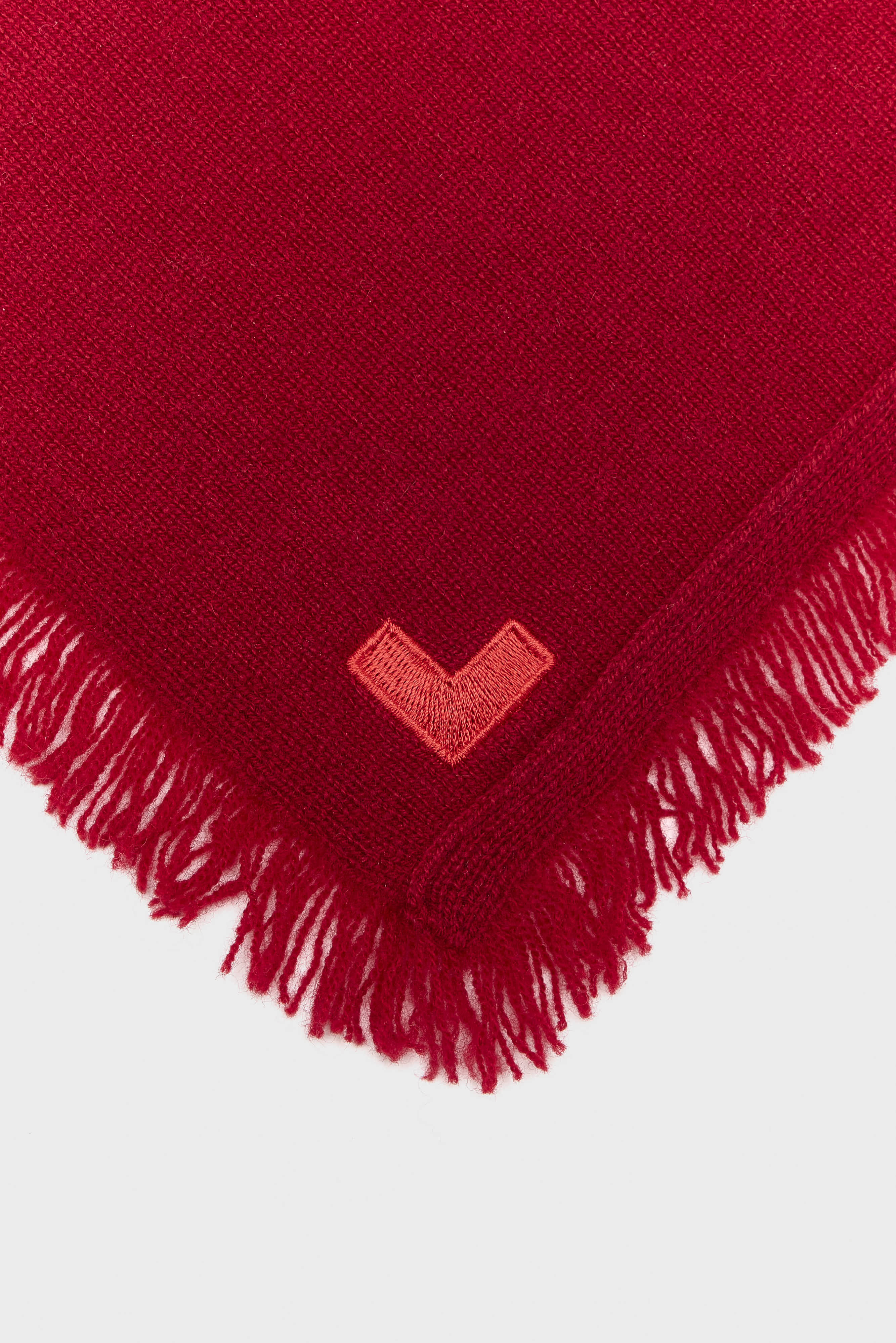 Soncol square scarf (262 / W / CRANBERRY)