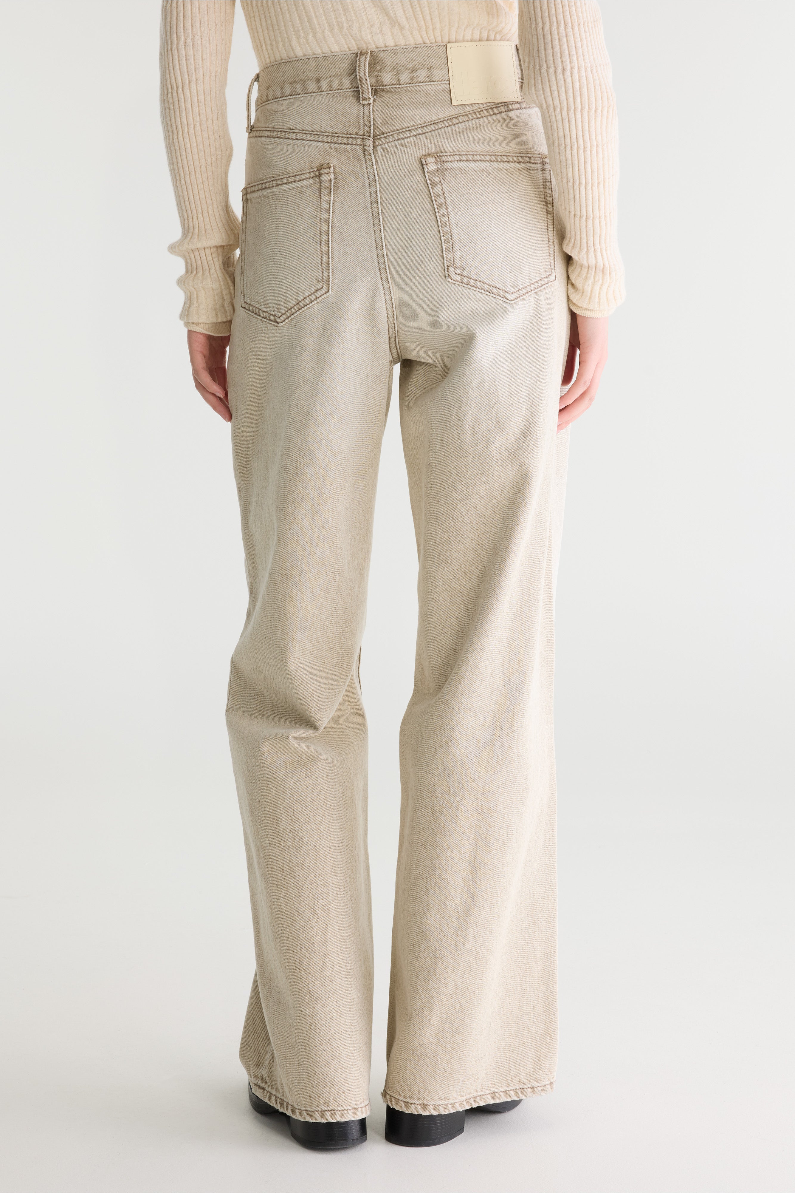 Denim N. 64 - wijde jeans  (262 / W / BEIGE SNOW)
