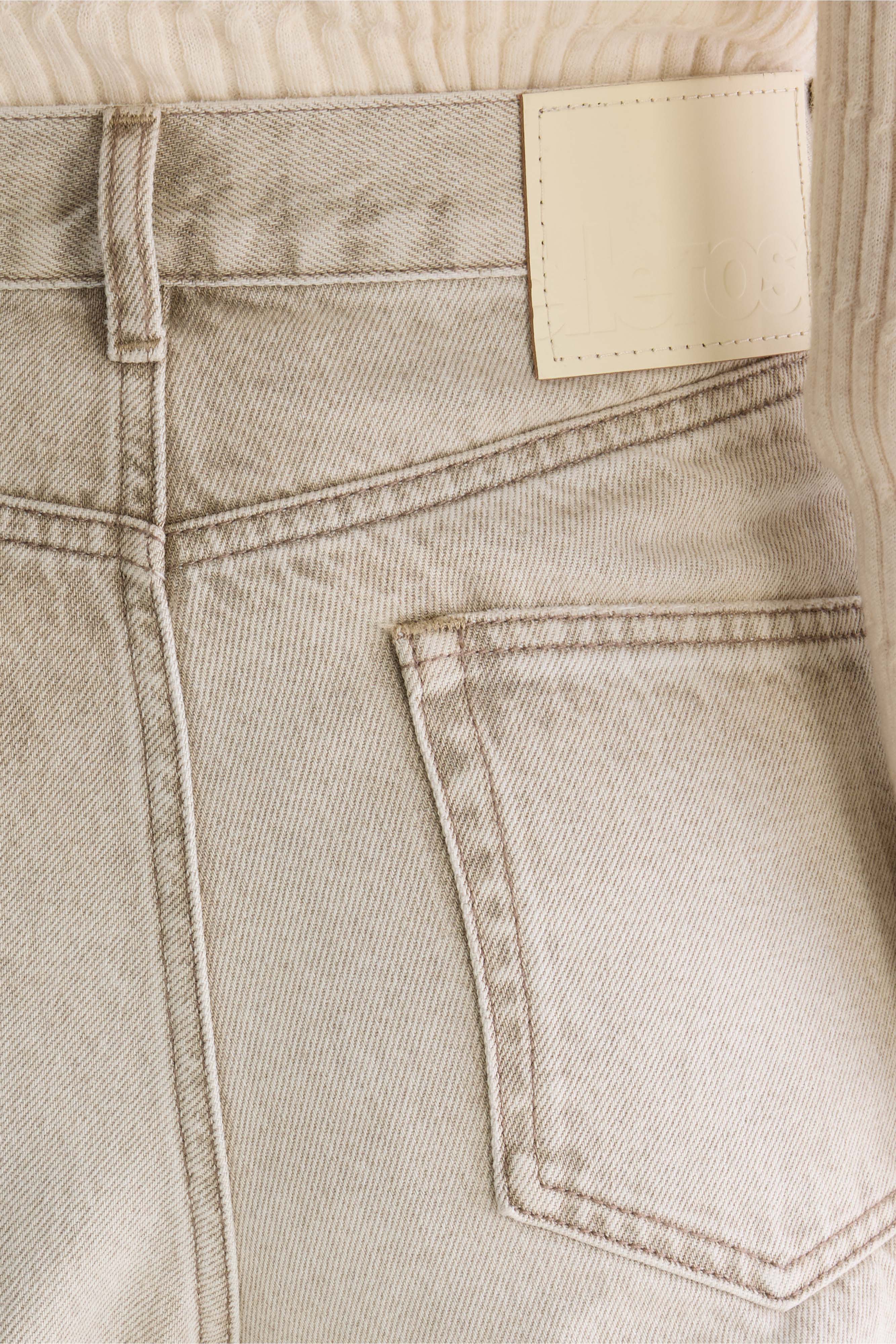 Denim N. 64 - wijde jeans  (262 / W / BEIGE SNOW)