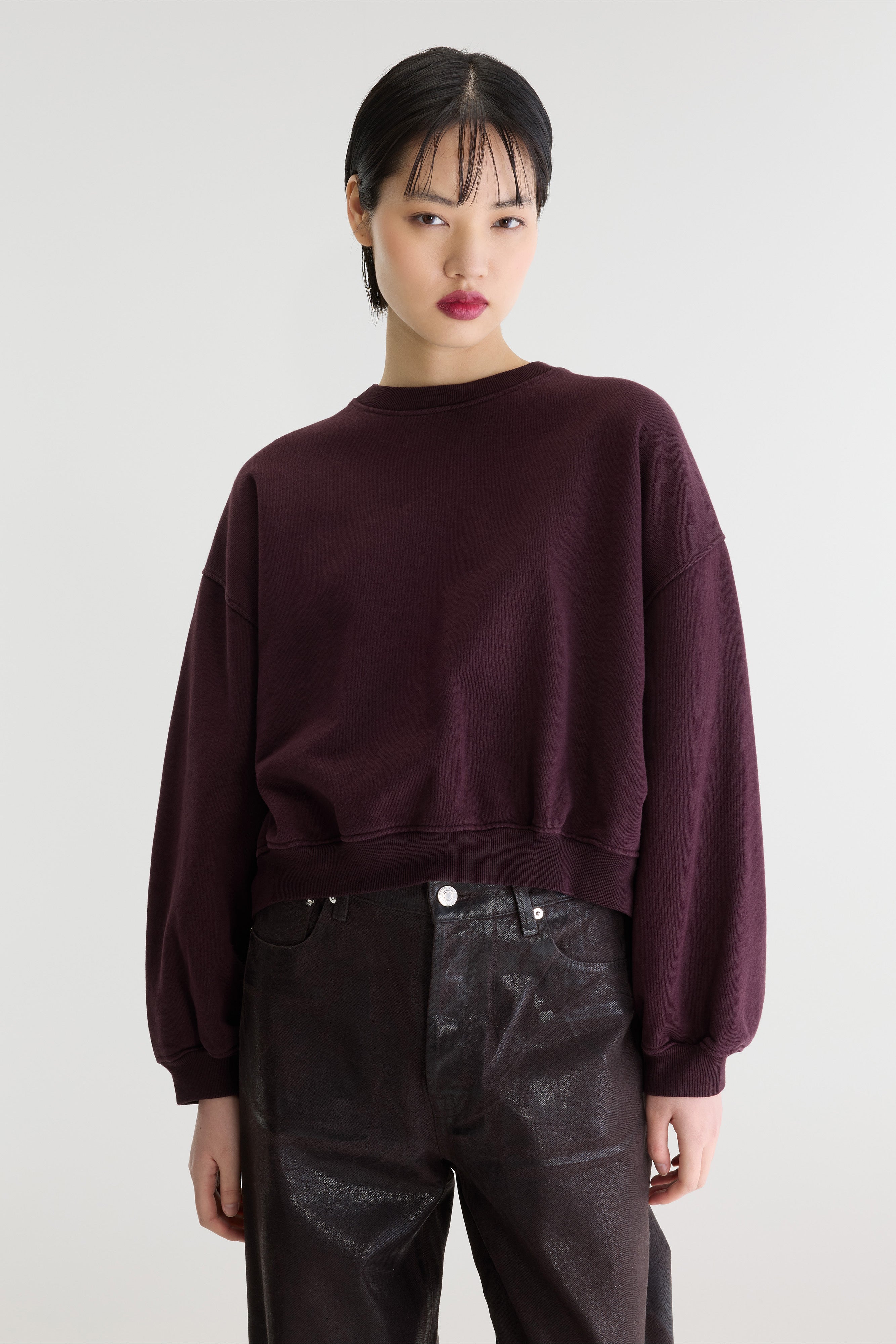 Fancy Cropped Crewneck Sweatshirt For Women | Bellerose