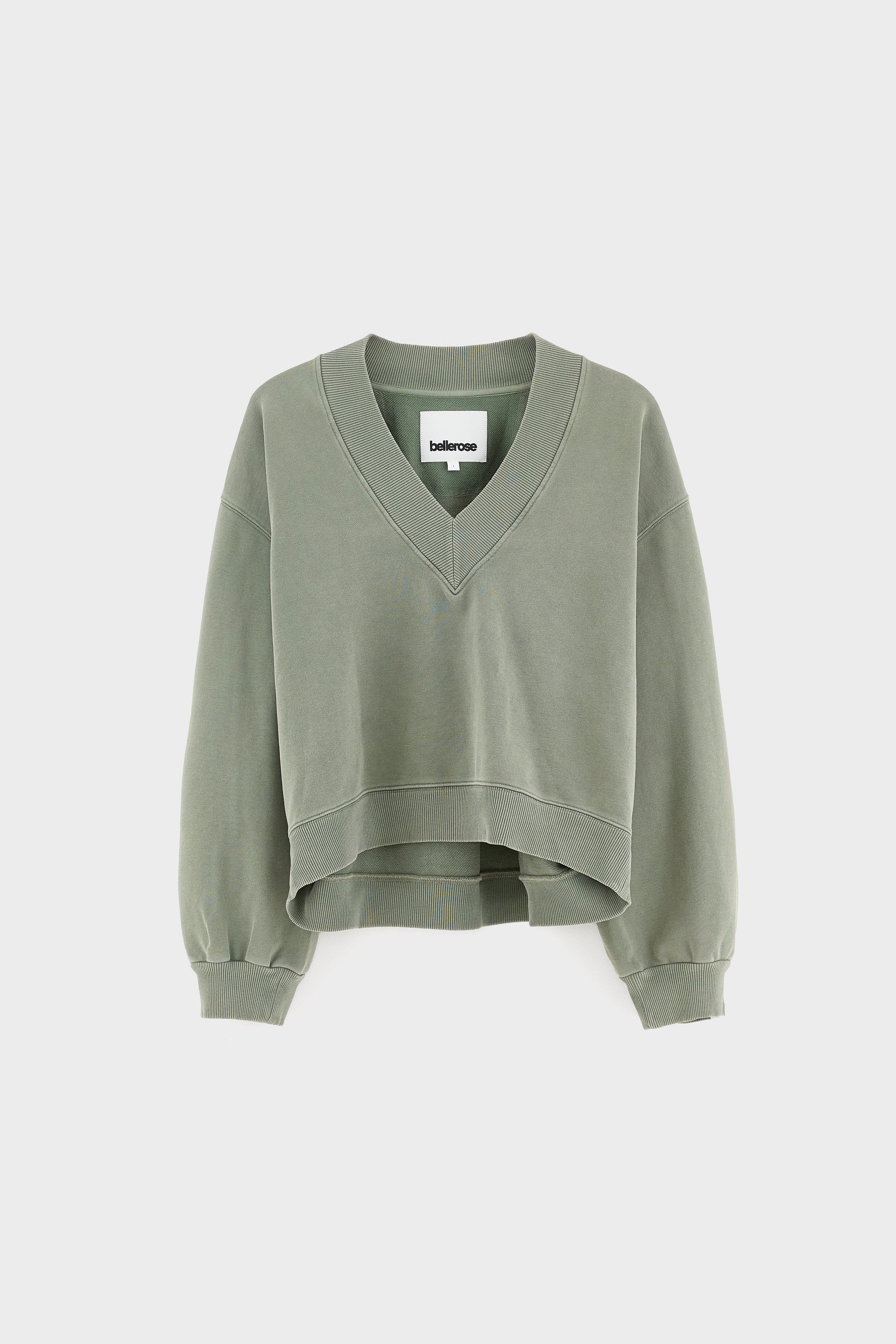 Sweatshirt Court Col V Sula Pour Femme | Bellerose