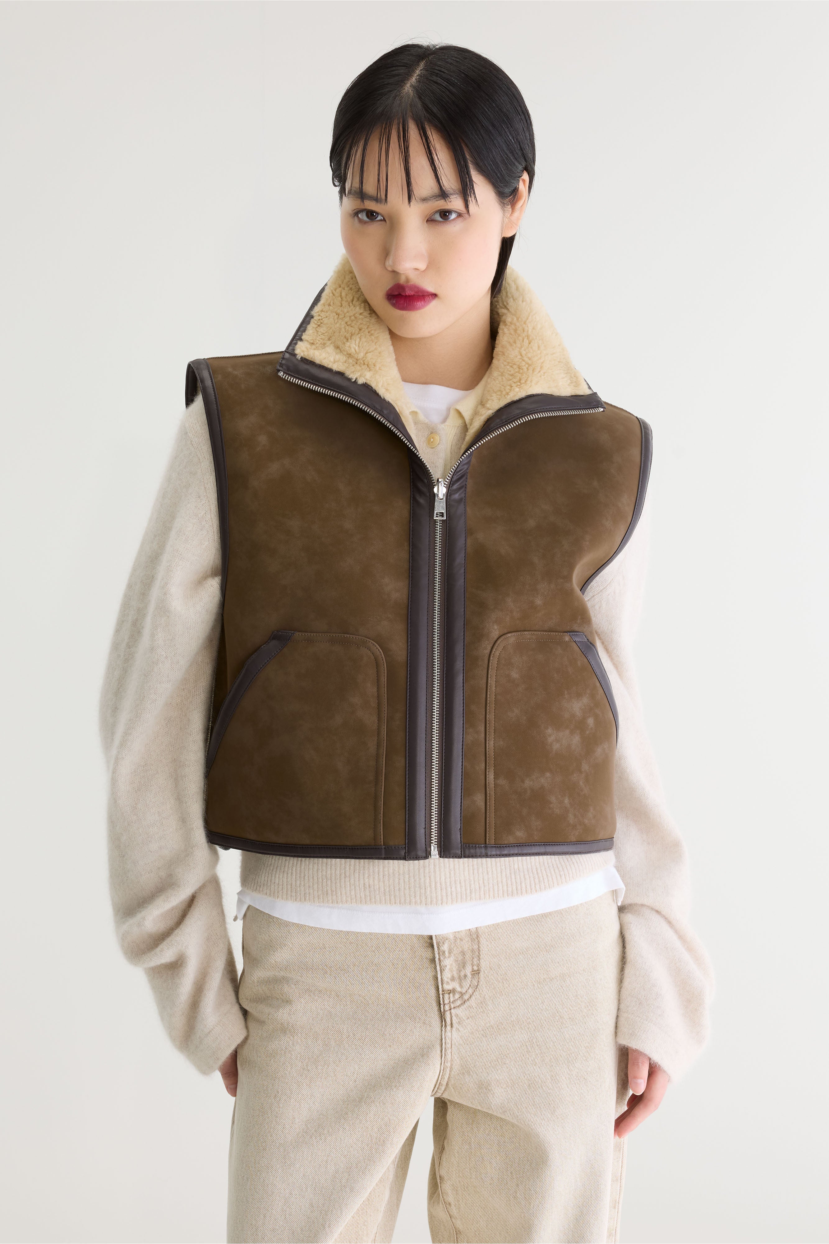 Jonson Cropped Sleeveless Jacket For Women | Bellerose