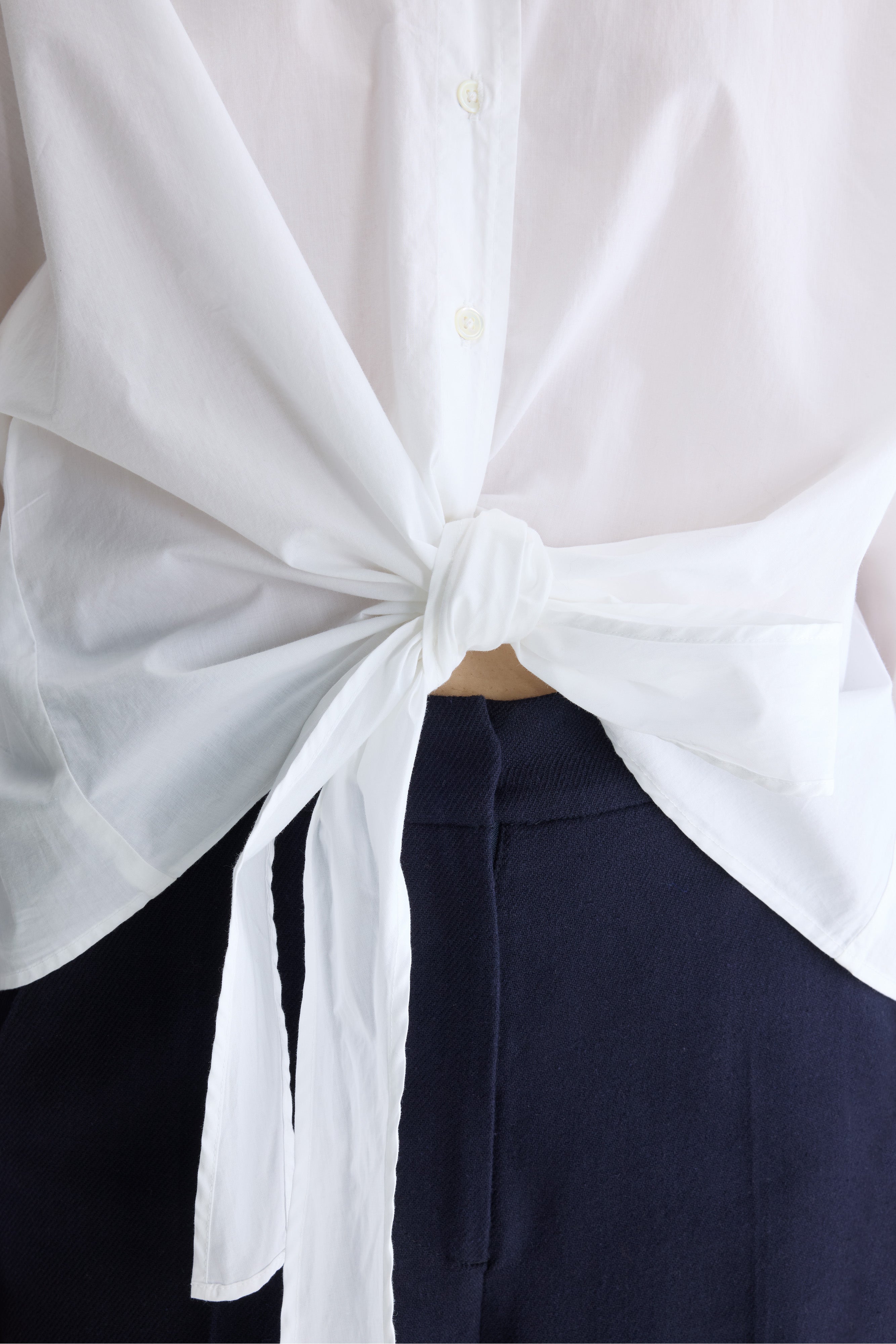 Candice popline shirt (262 / W / WHITE)