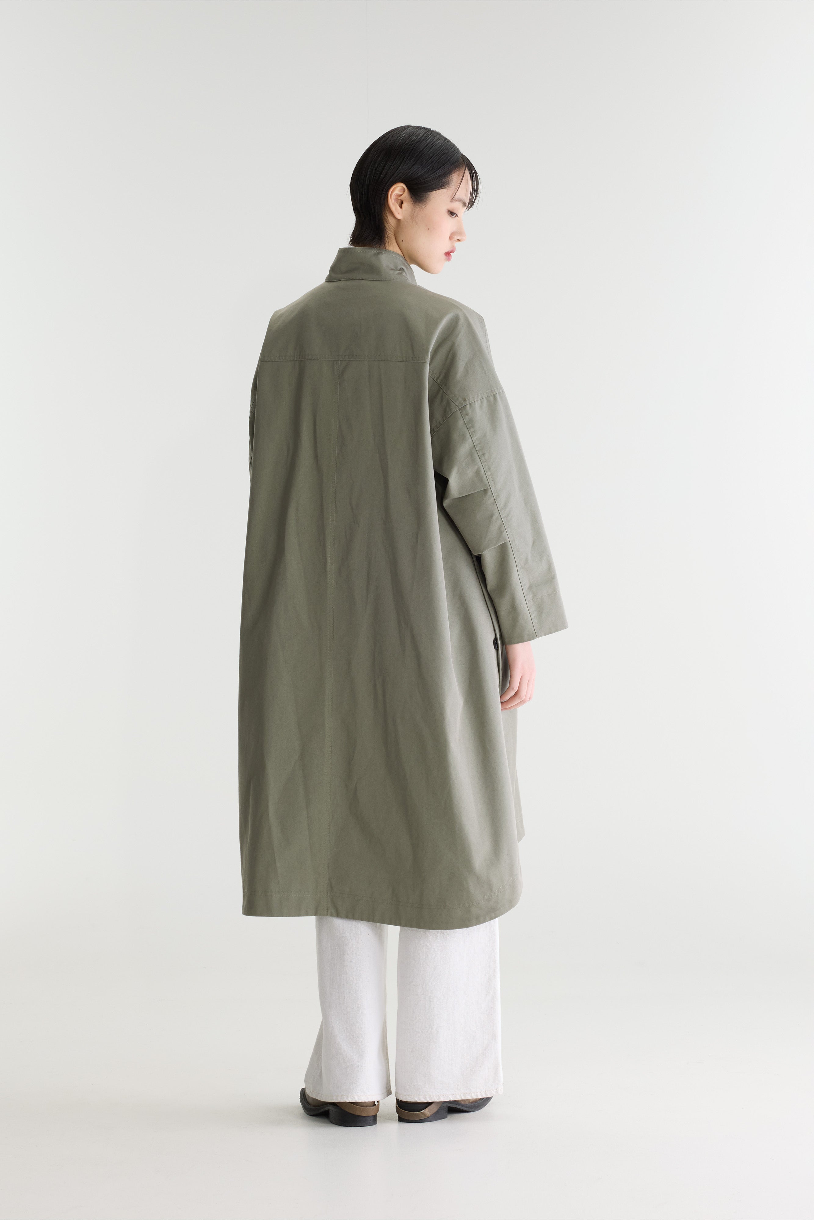 Juttac trench coat (262 / W / METAL GREEN)