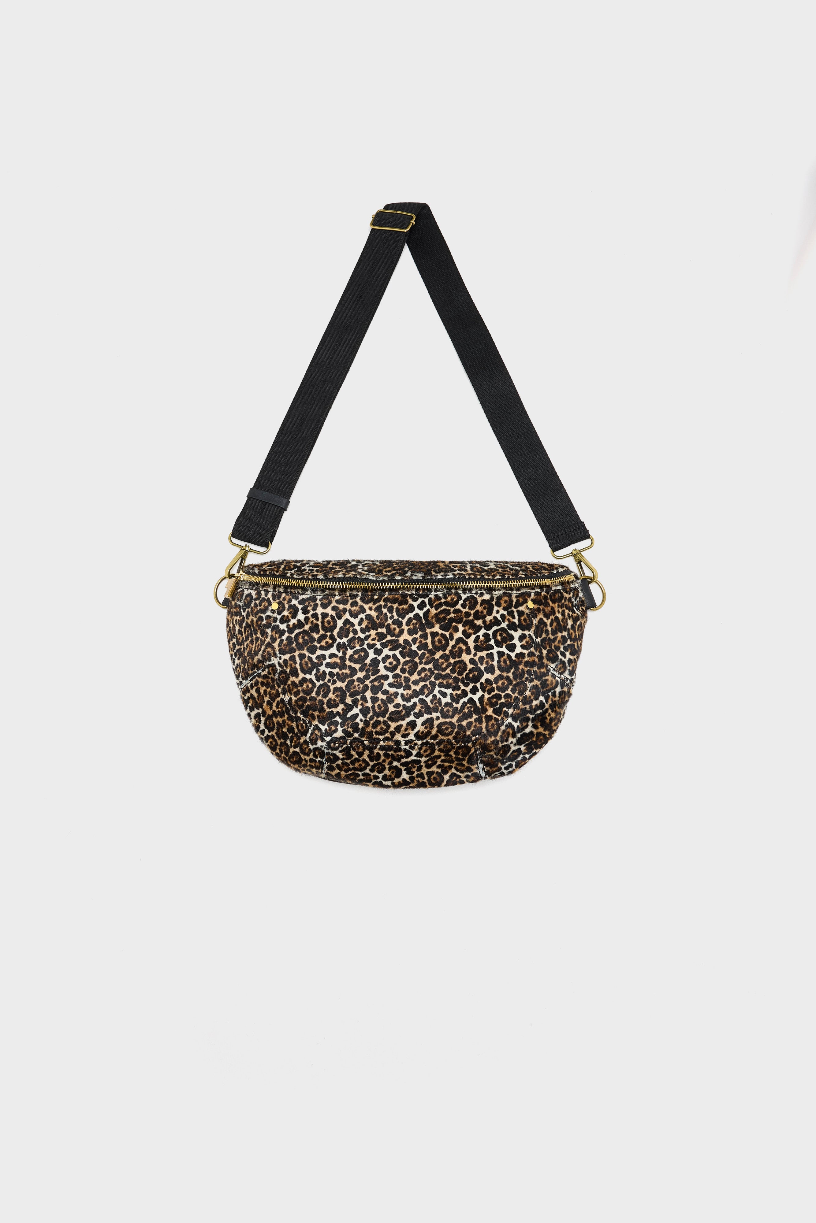 Souply sling bag met luipaardprint (262 / W / DISPLAY A)