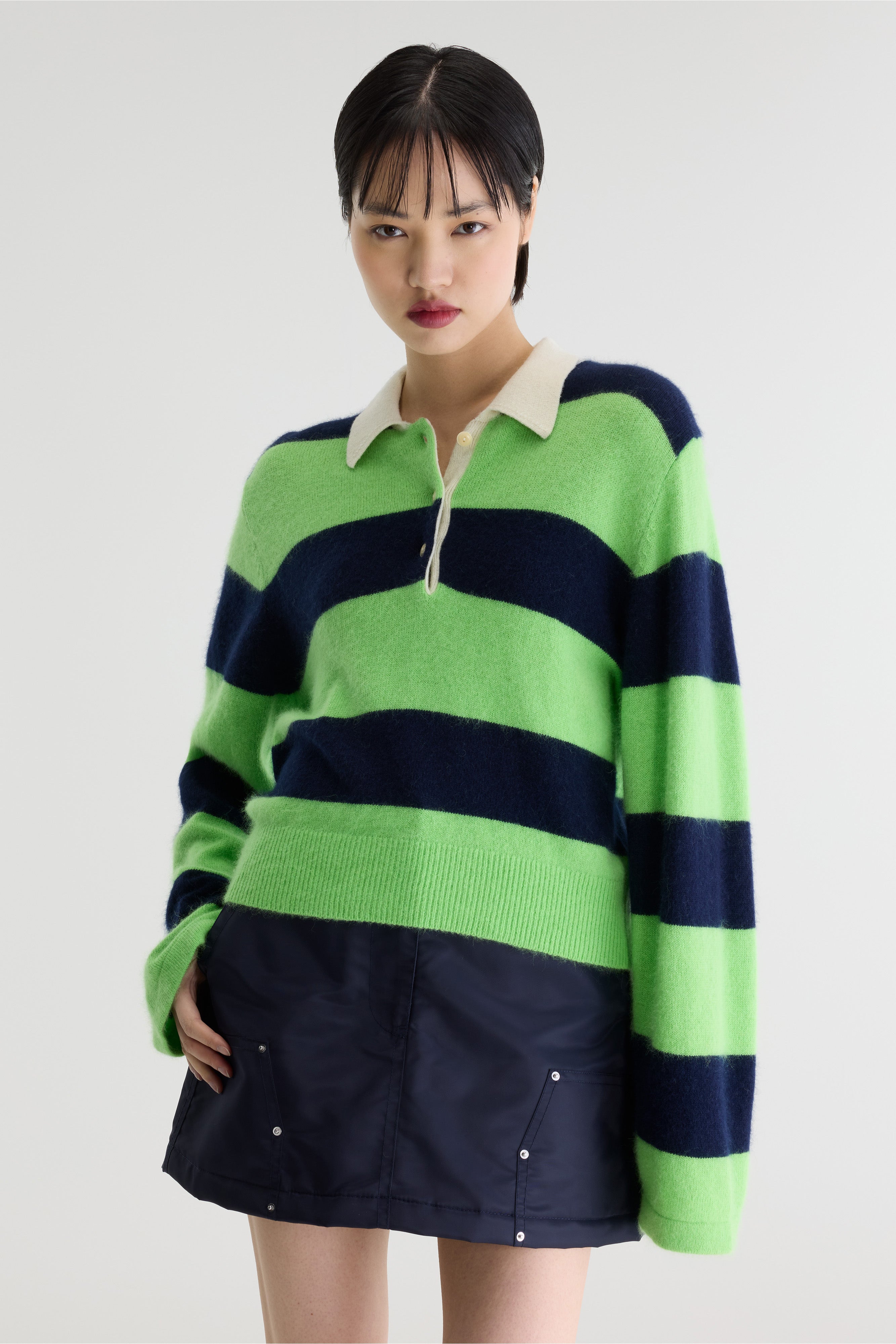 Dusto Striped Polo Sweater For Women | Bellerose