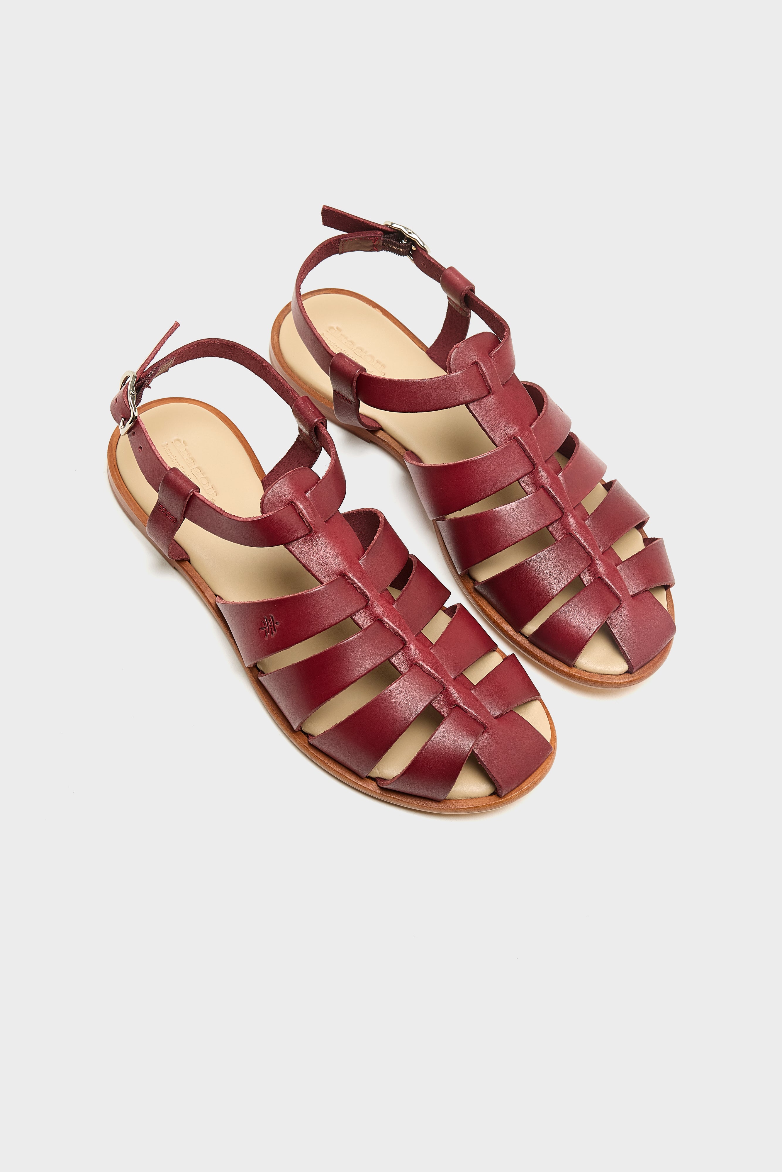 Sandales Pescador en Cuir  (261 / W / BORDEAUX)