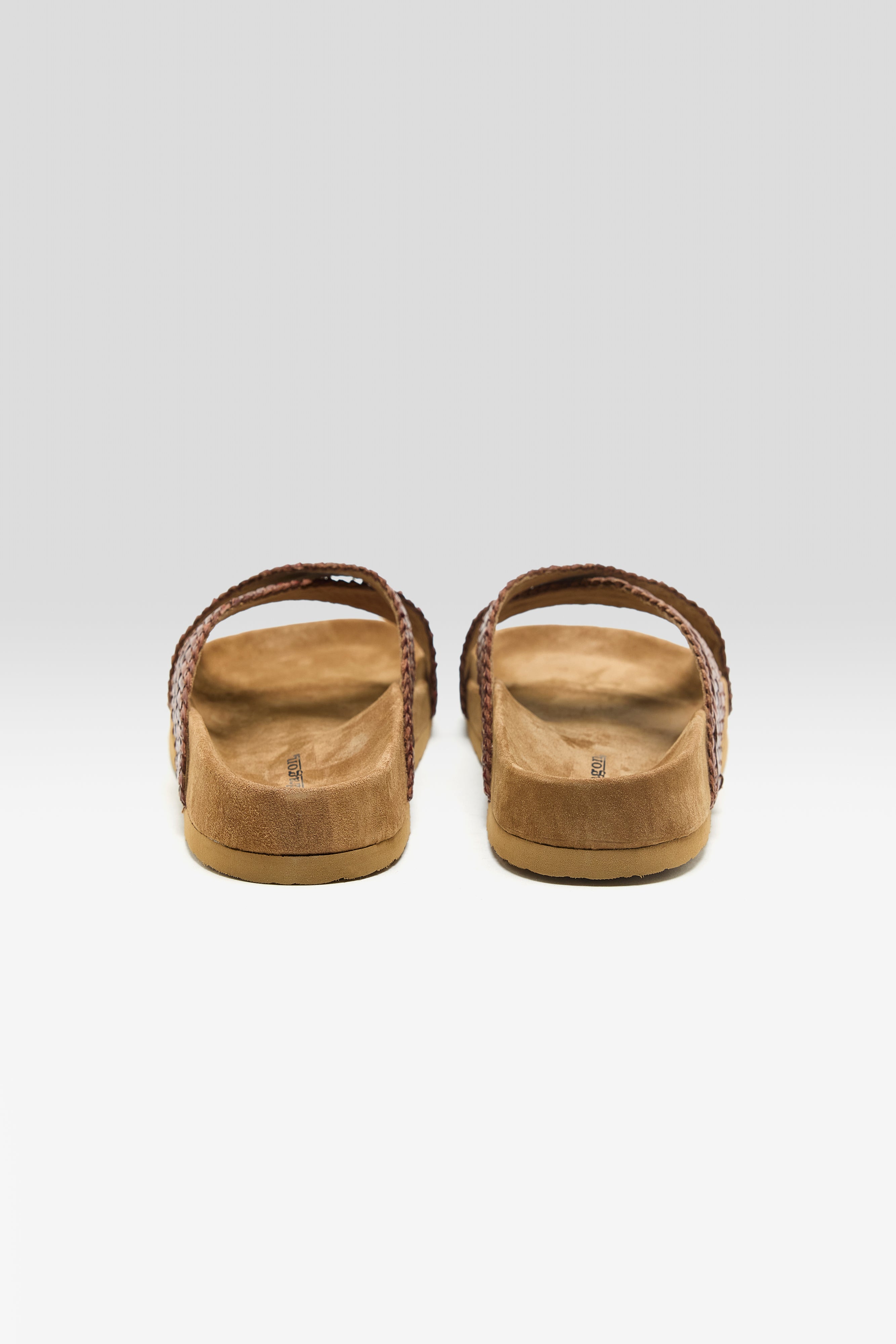 Sandales en Cuir Tressé à la main  (261 / W / DARK BROWN)