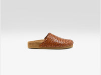DRAGON DIFFUSION Woven Leather Mule Sandals  

