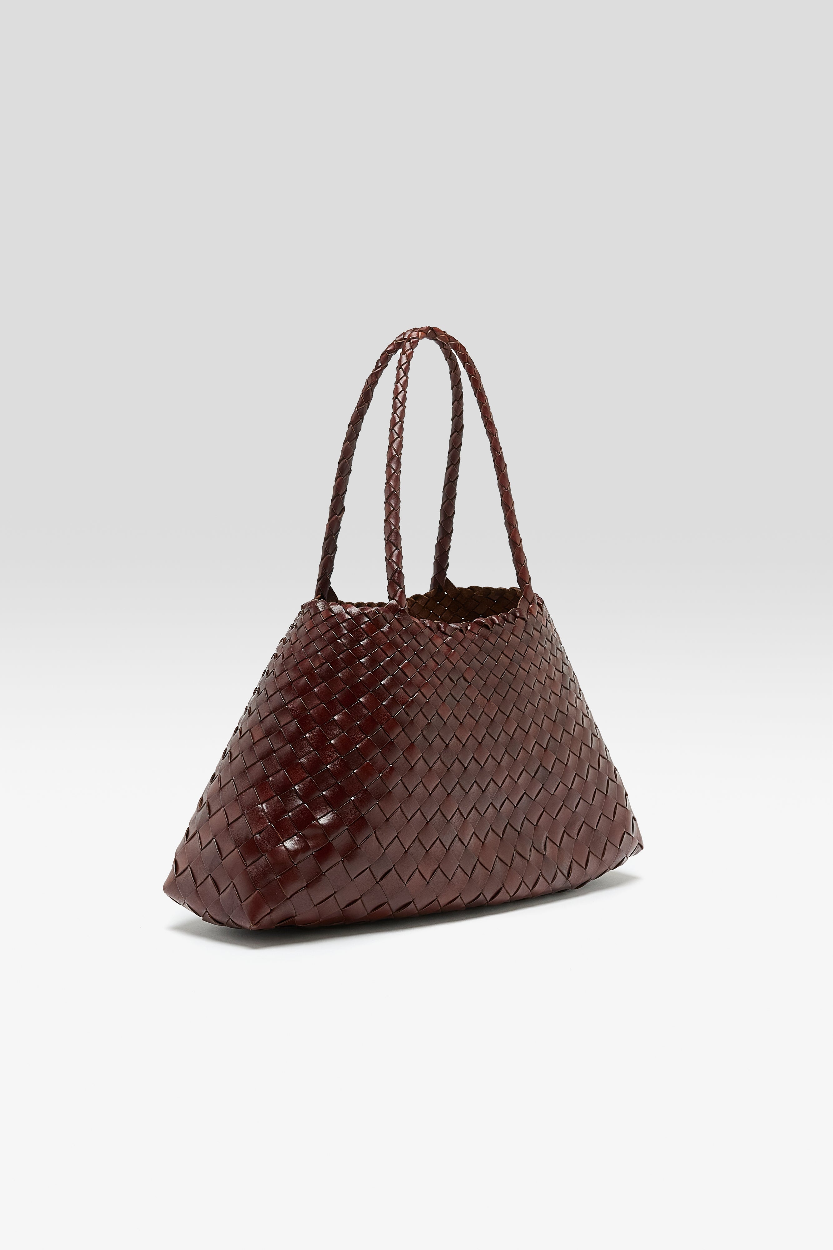 Santa Croce Big Woven Leather Bag  (261 / W / GREEN)