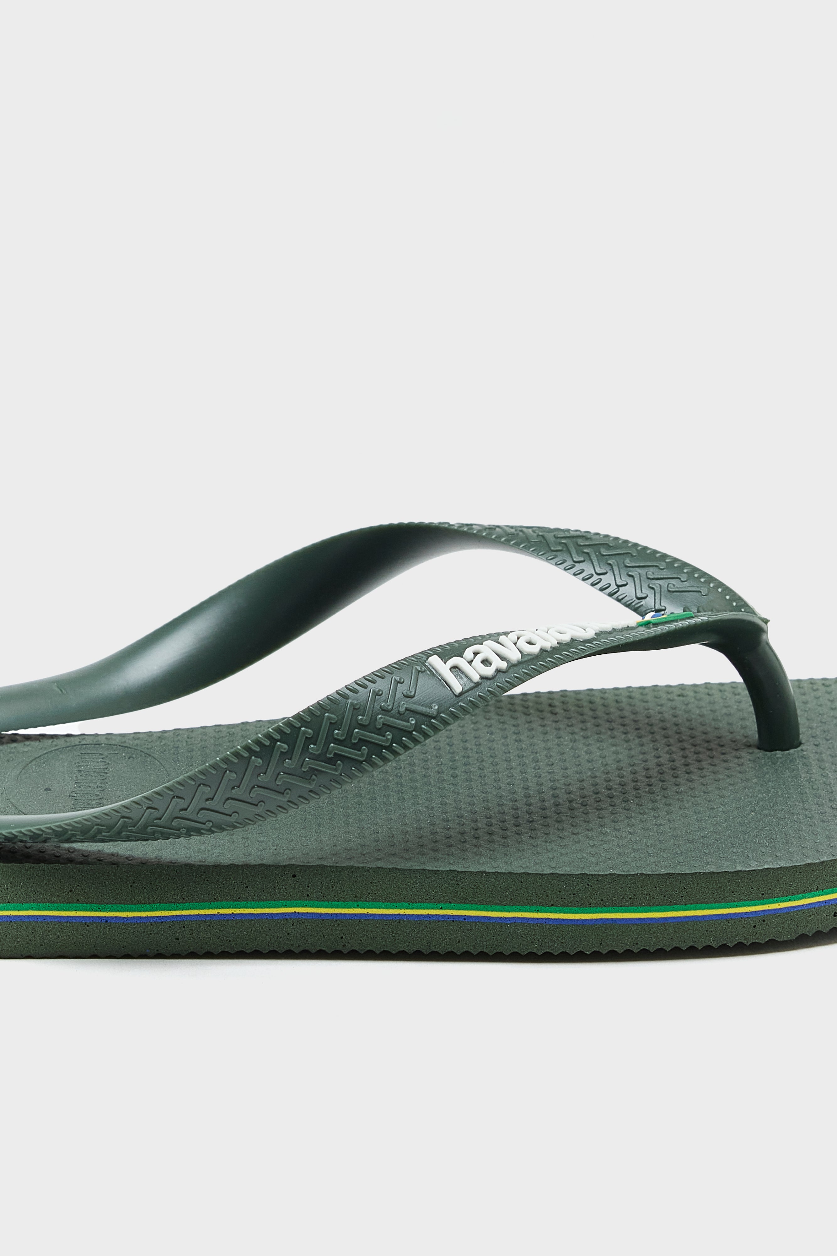 Brasil Logo Flip Flops for Men  (251 / M / GREEN)