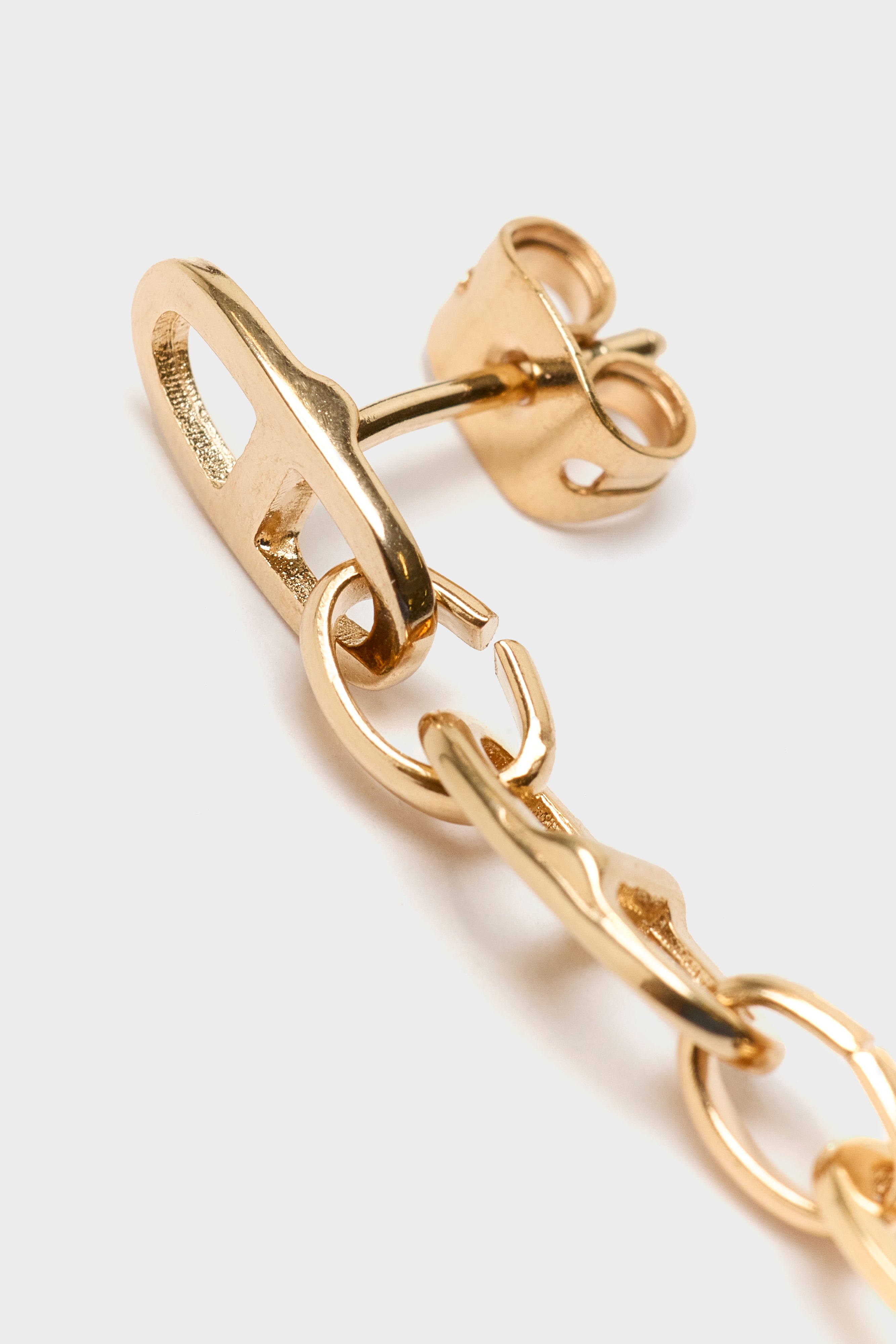 Buckle Asymmetrical Earrings (251 / W / GOLD)