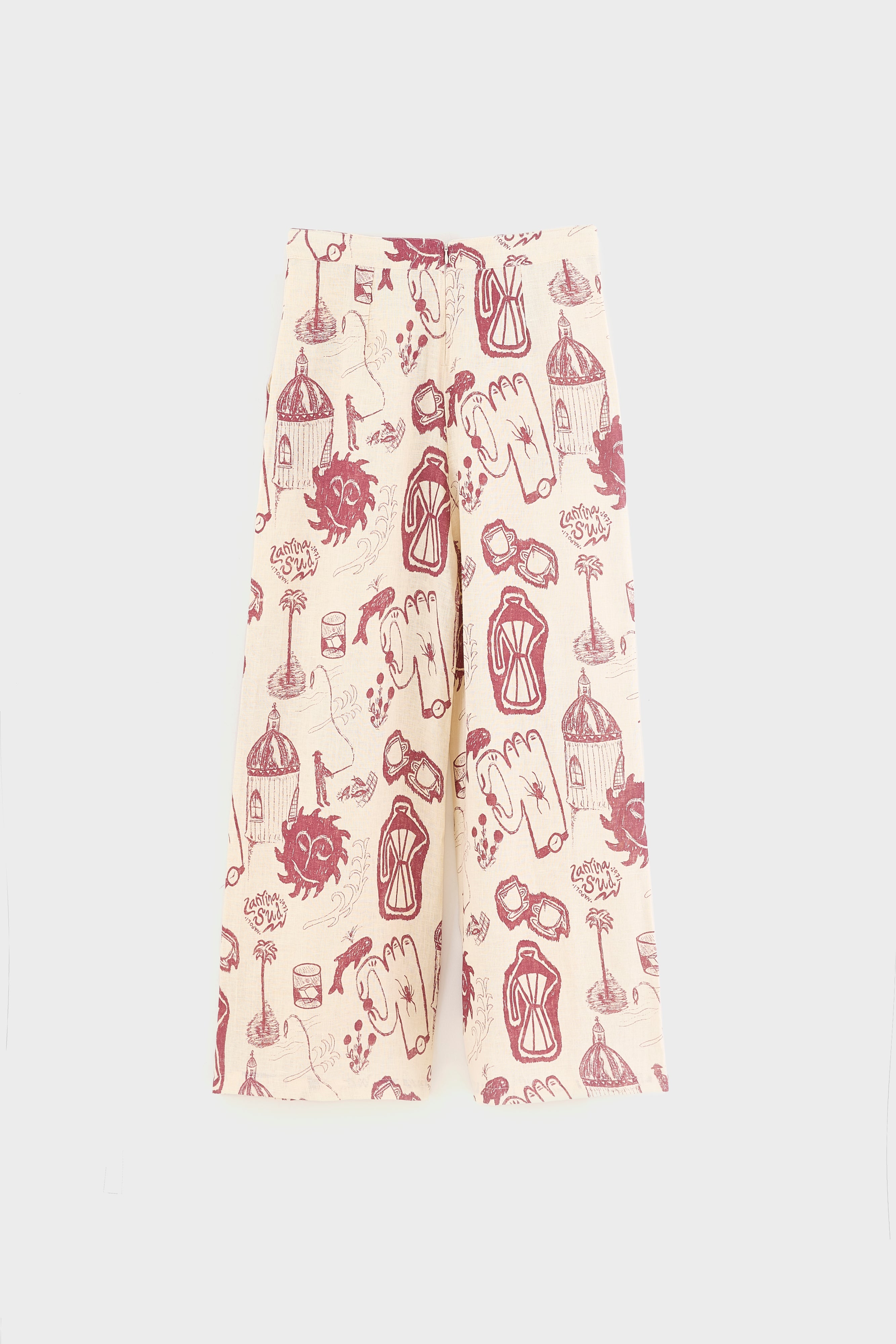 Cantina Mojave Linen Trousers  (261 / W / BEIGE)