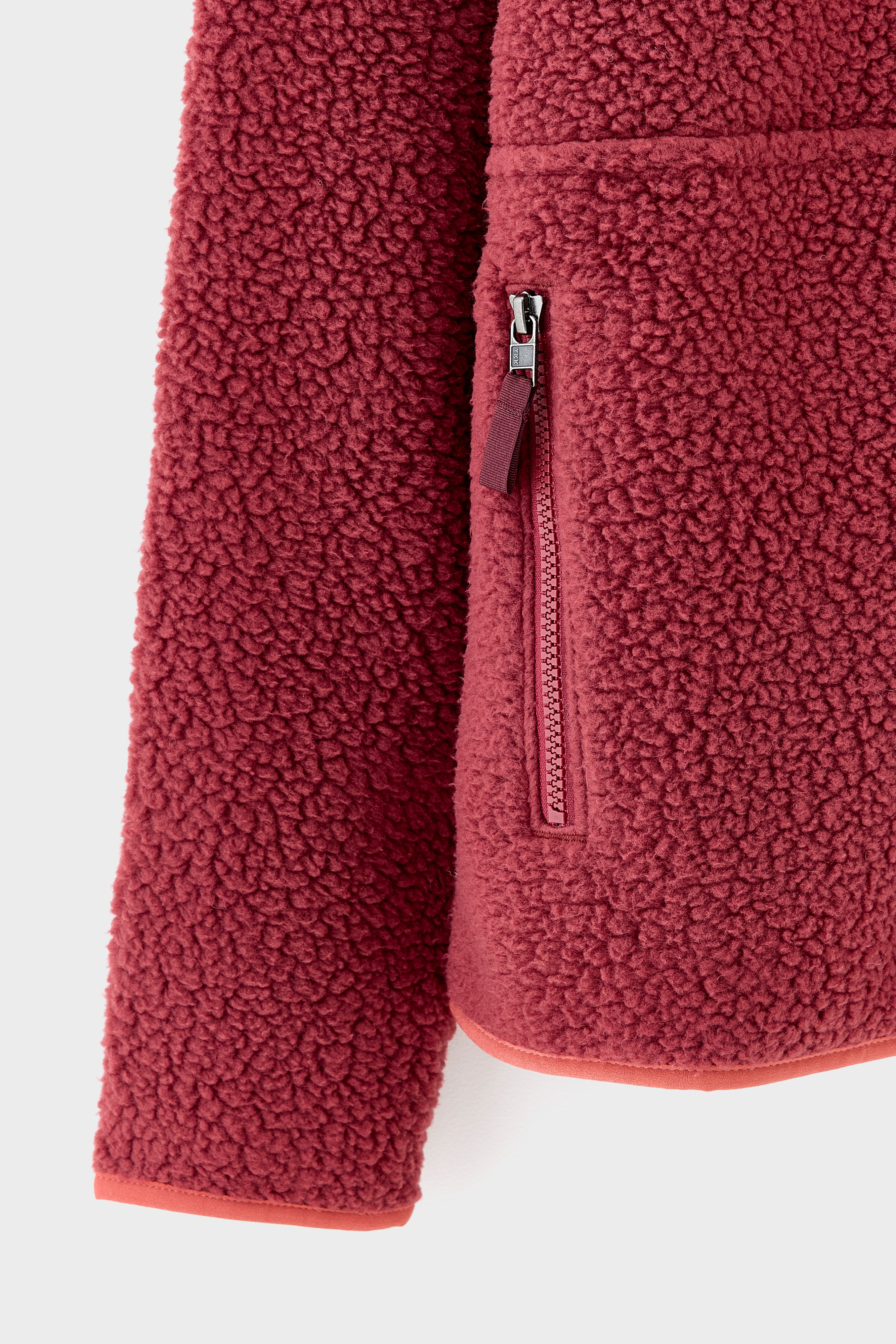 Women's Retro Pile Marsupial Pullover  (252 / W / RED)