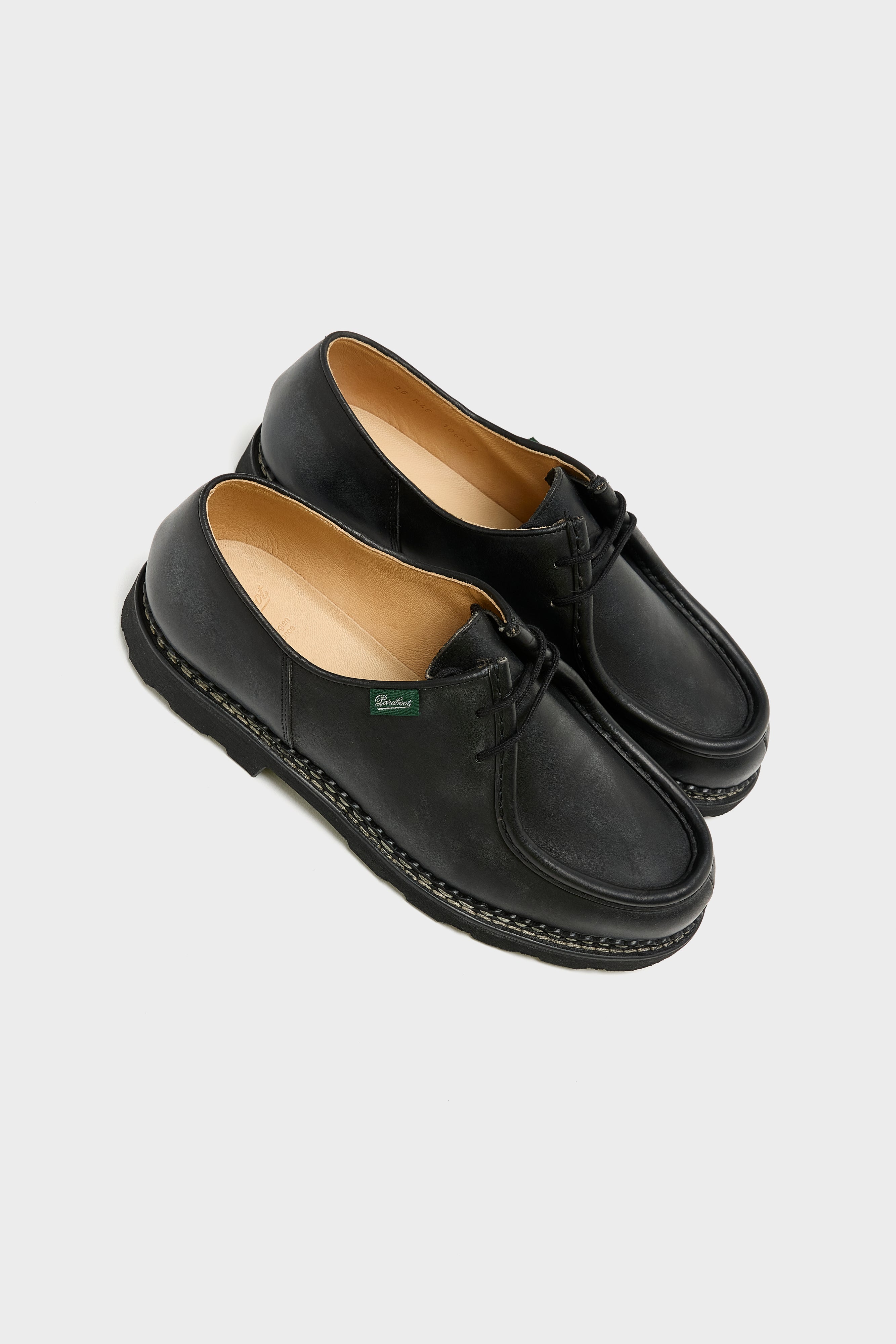 Michael Leather Derby Shoes voor heren (252 / M / BLACK)