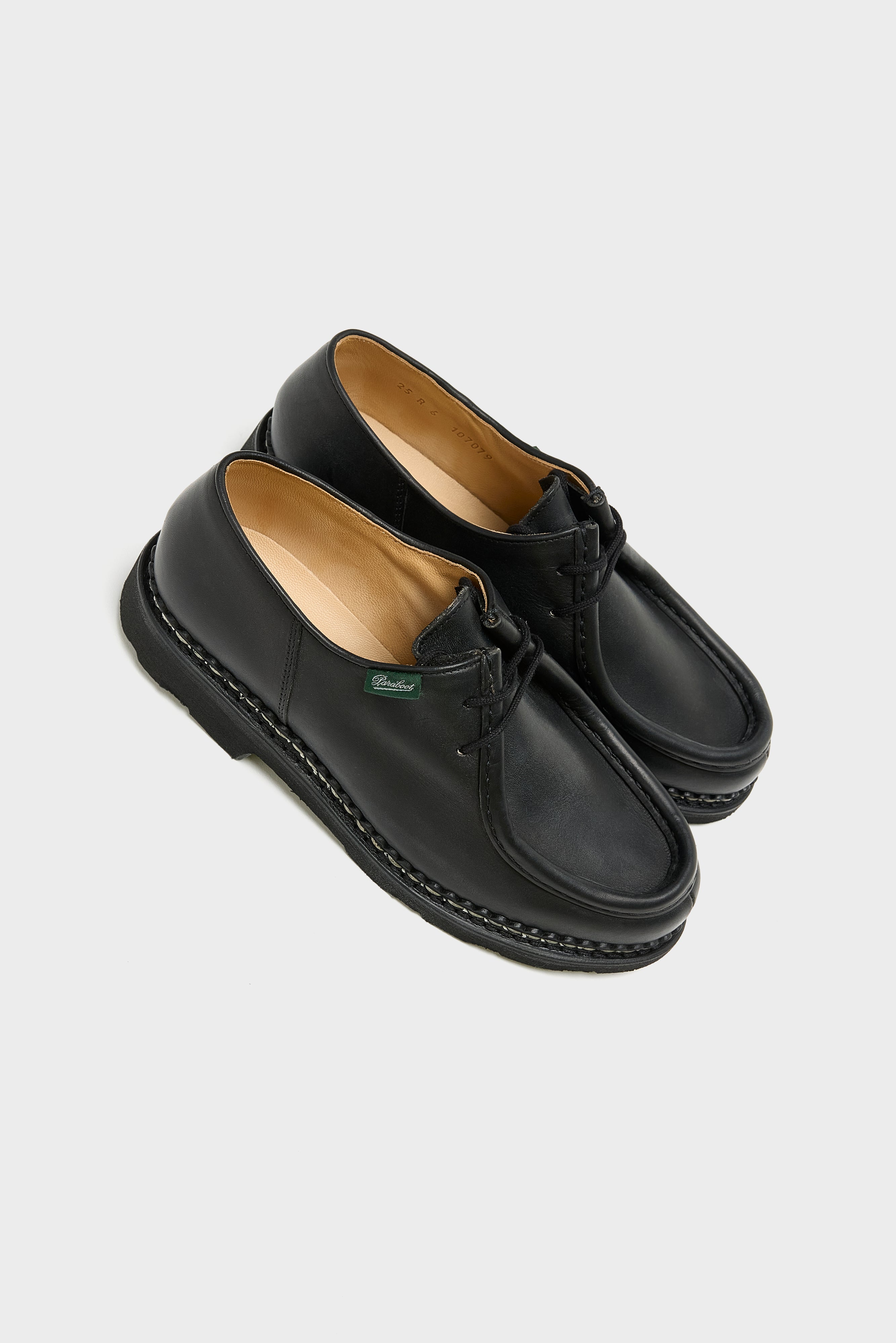 Michael Leather Derby Shoes for Women (252 / W / BLACK)