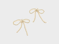 Lace Bow Ear Stick Earrings For Women | Bellerose