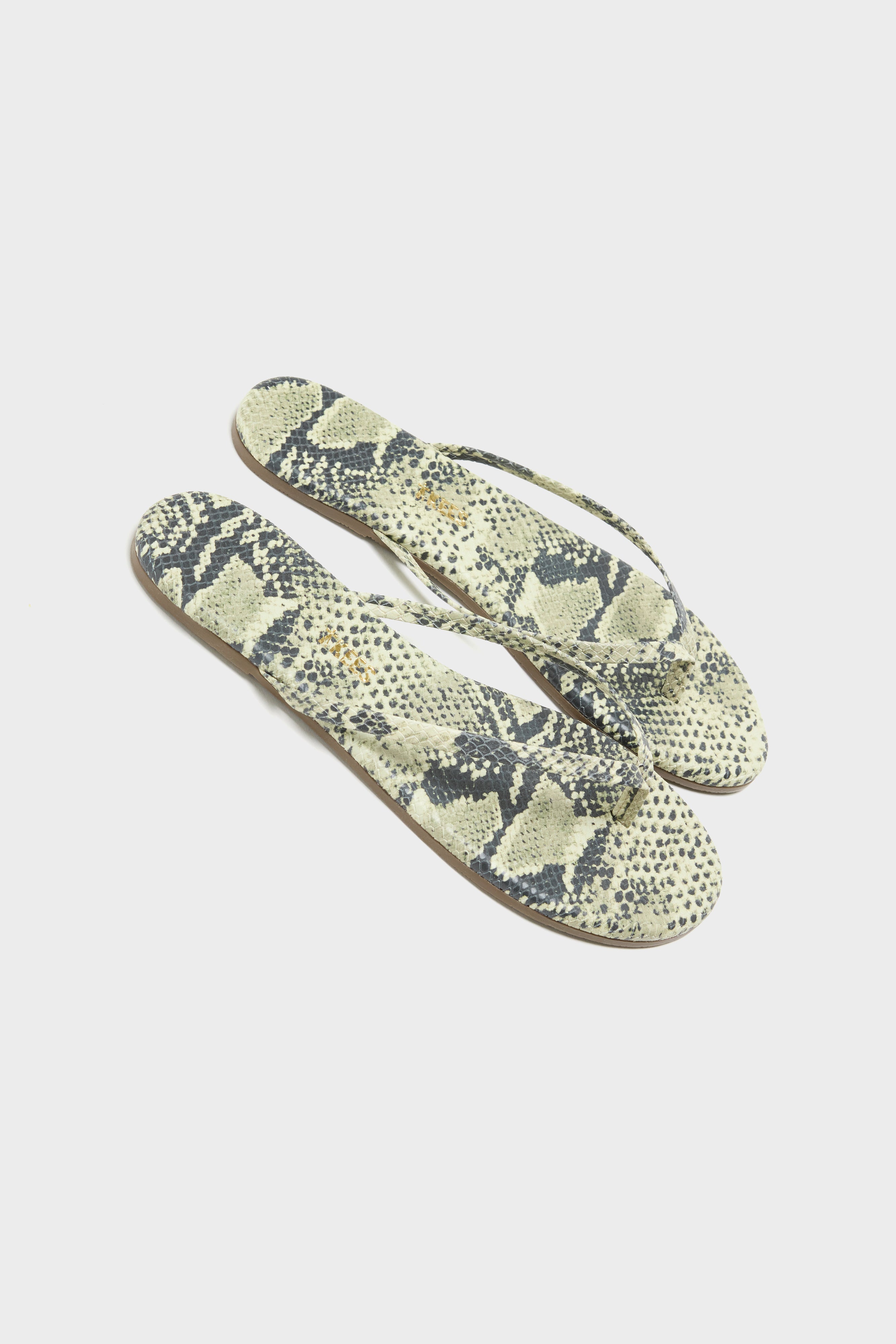 Lily Vegan Animal Flip-flop Sandals  (261 / W / GREY)