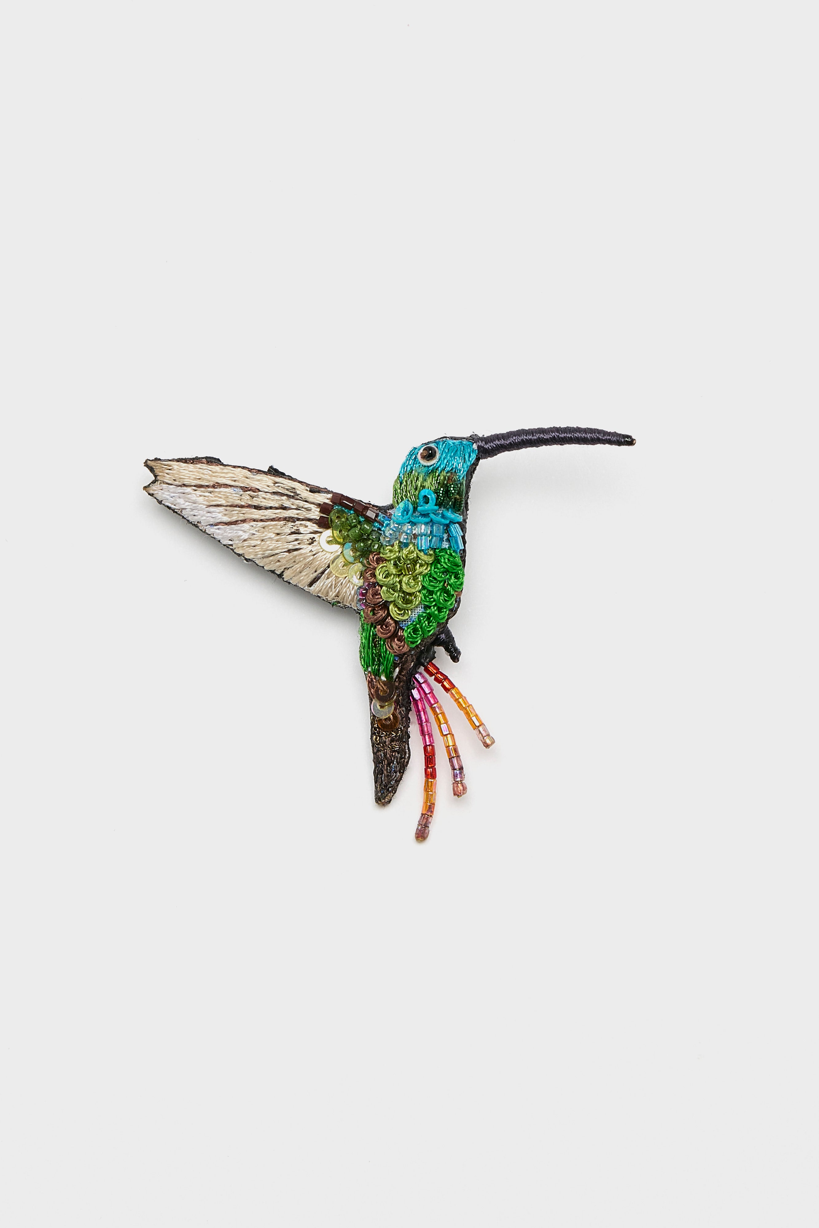 Emerald Chin Hummingbird Brooch Pin For Women | Bellerose