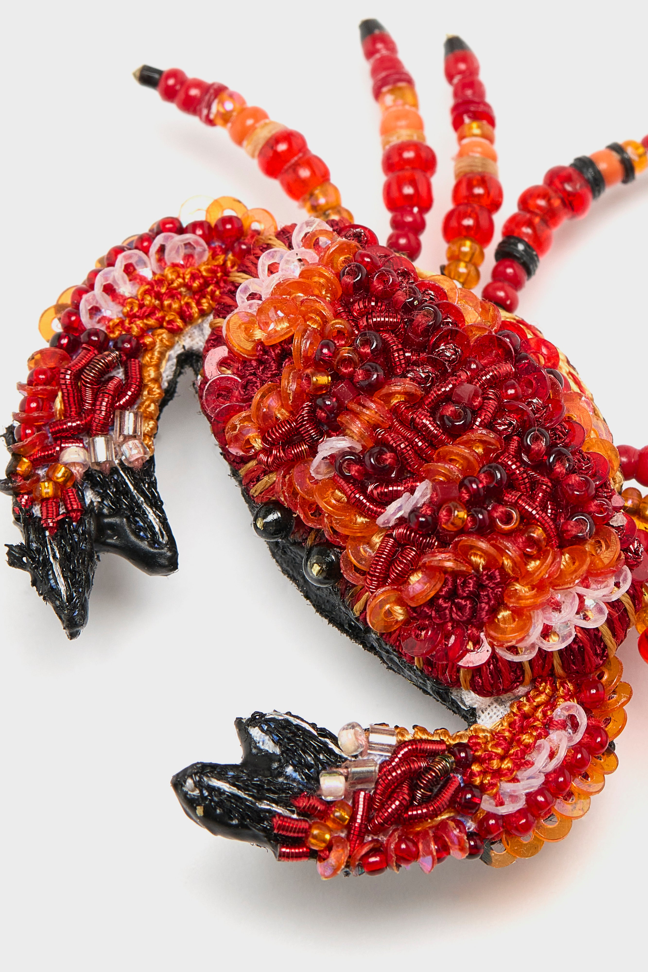 Red Crab Brooch Pin  (261 / W / RED)