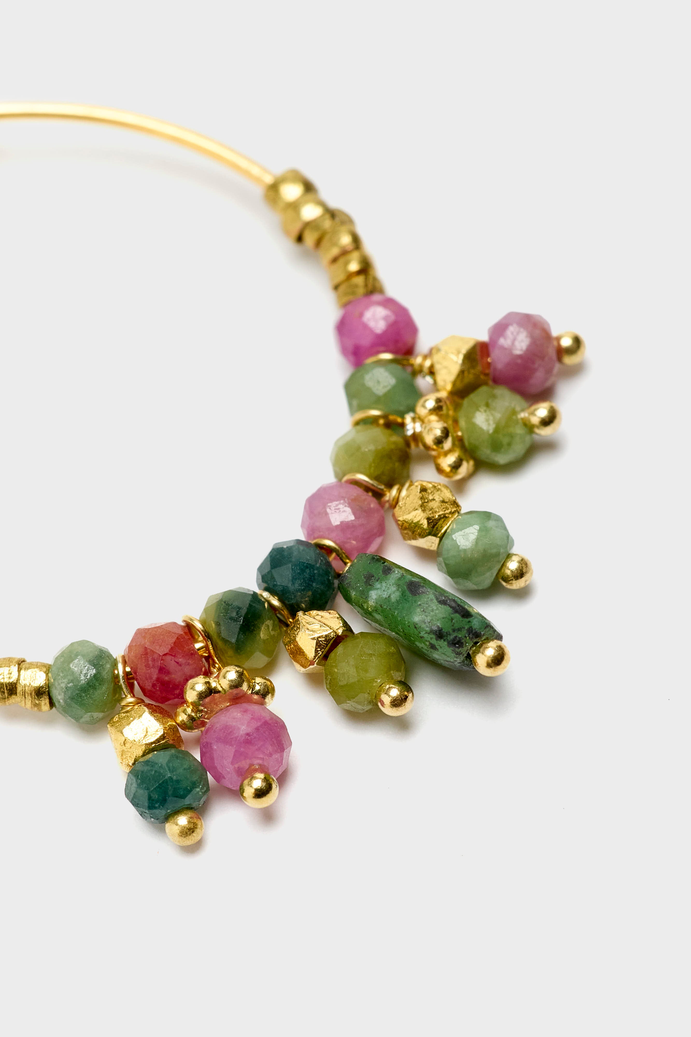 Coroncina Hoop Earrings  (261 / W / MULTICOLOR)